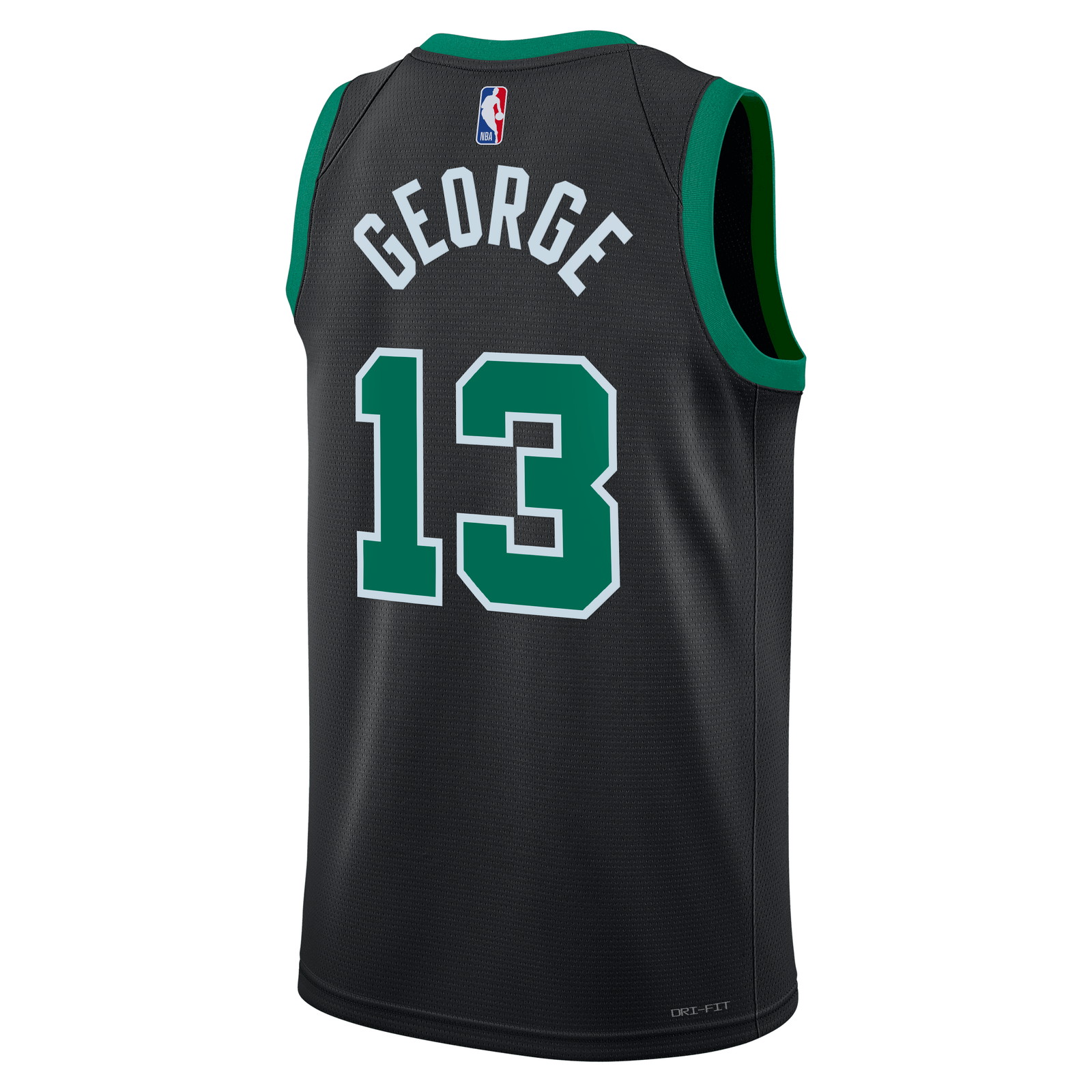 Paul George Boston Celtics Unisex Swingman Jersey Statement Edition Black - back view