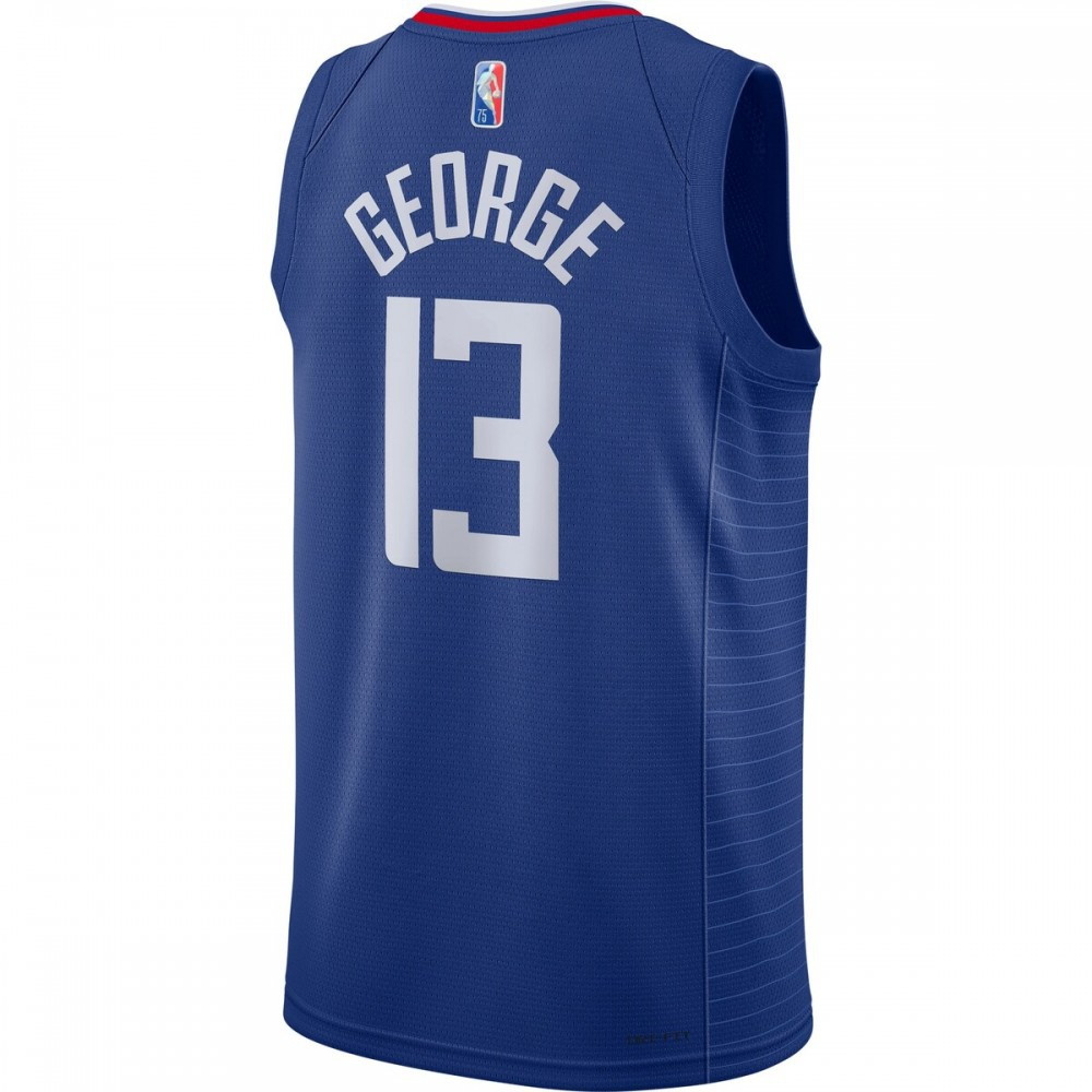 Paul George LA Clippers 2021/22 Diamond Swingman Jersey Icon Edition Royal - back view