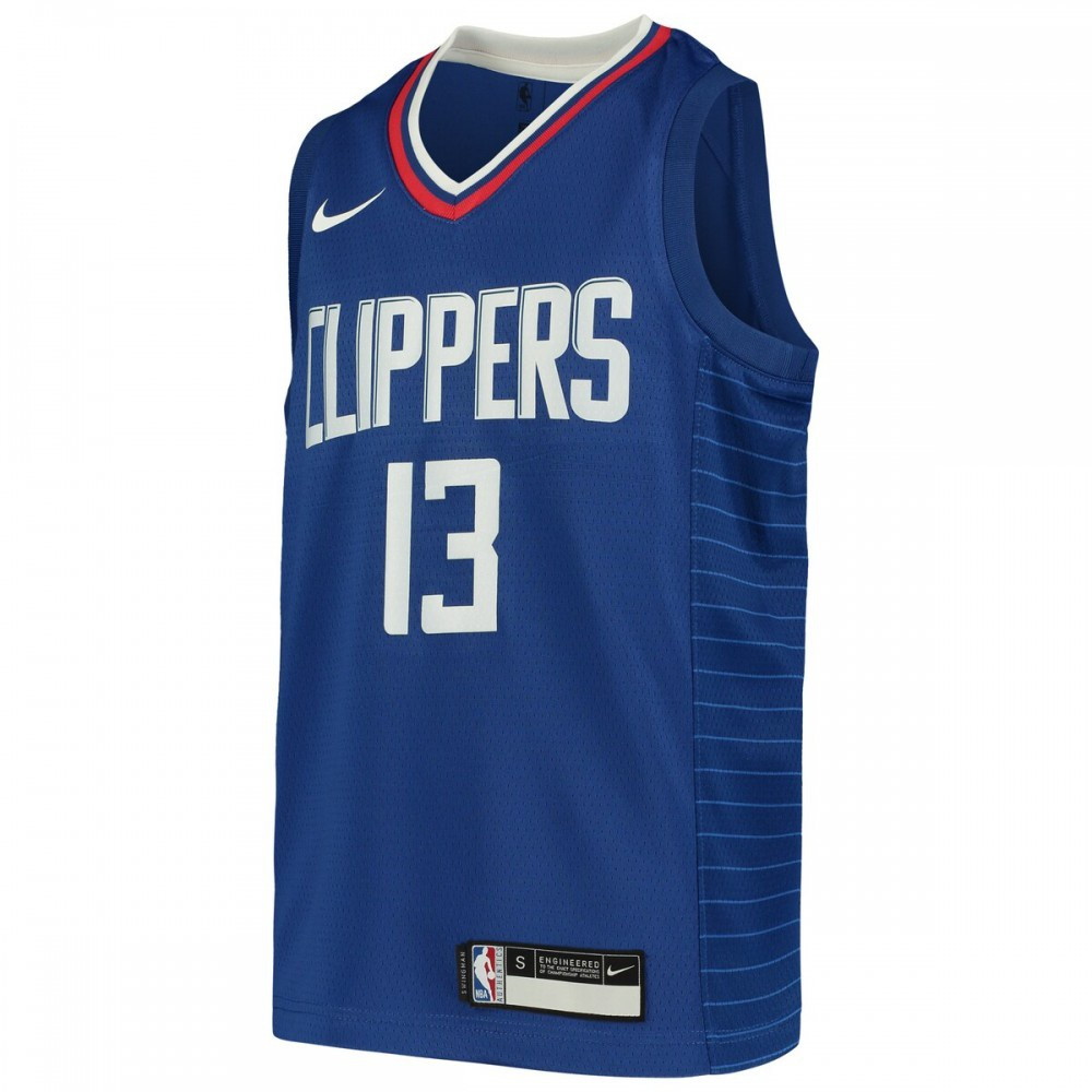 Paul George LA Clippers Youth Swingman Jersey Icon Edition Royal - second front view