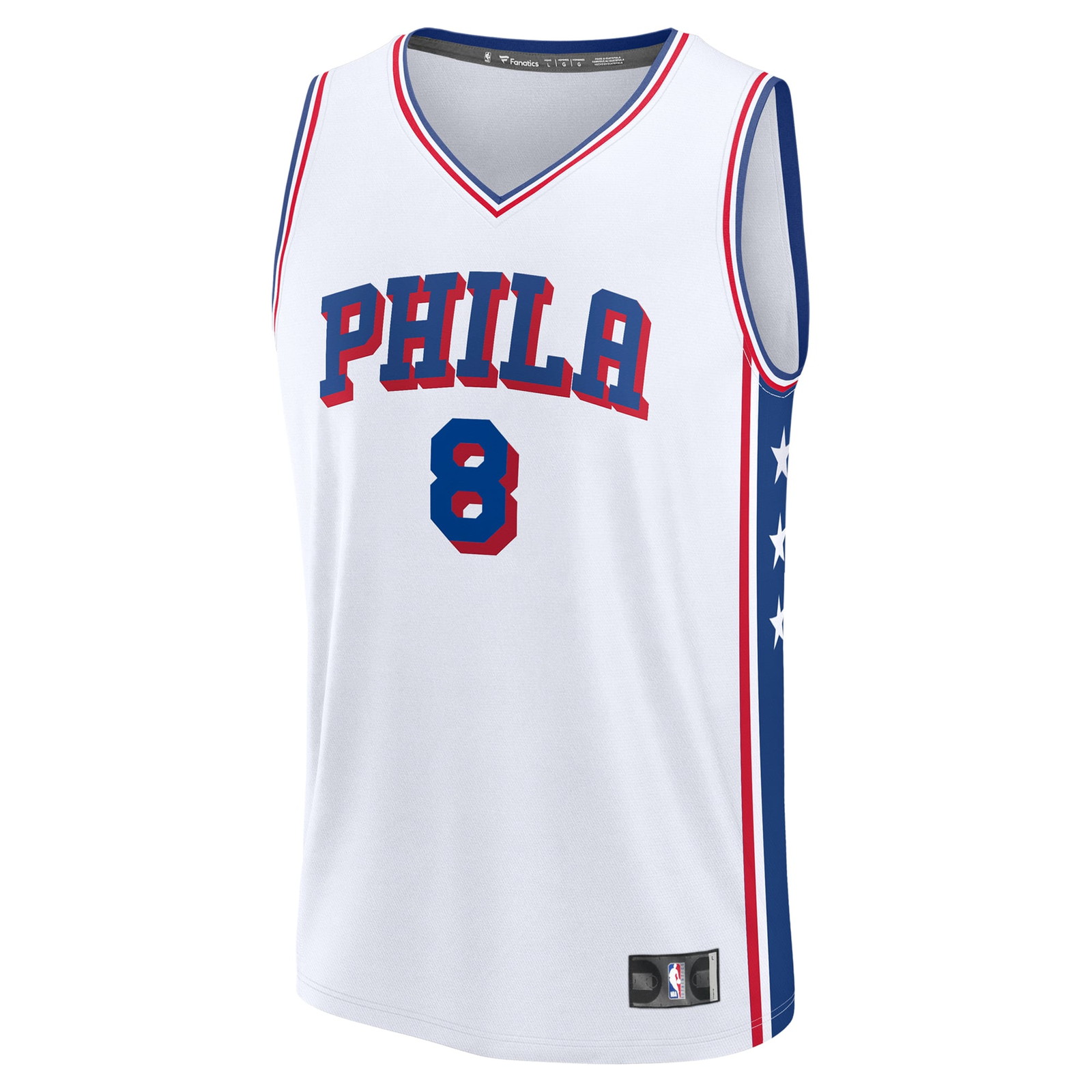 Paul George Philadelphia 76ers Fast Break Fan Version Player Jersey Association - front view