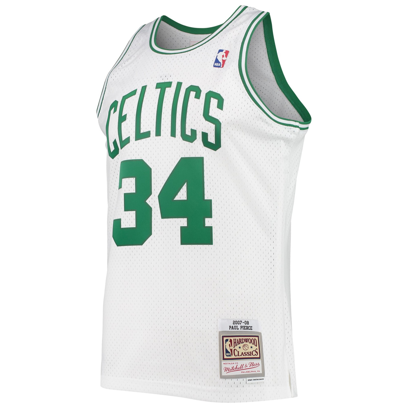 Paul Pierce Boston Celtics Hardwood Classics Swingman Jersey White - front view