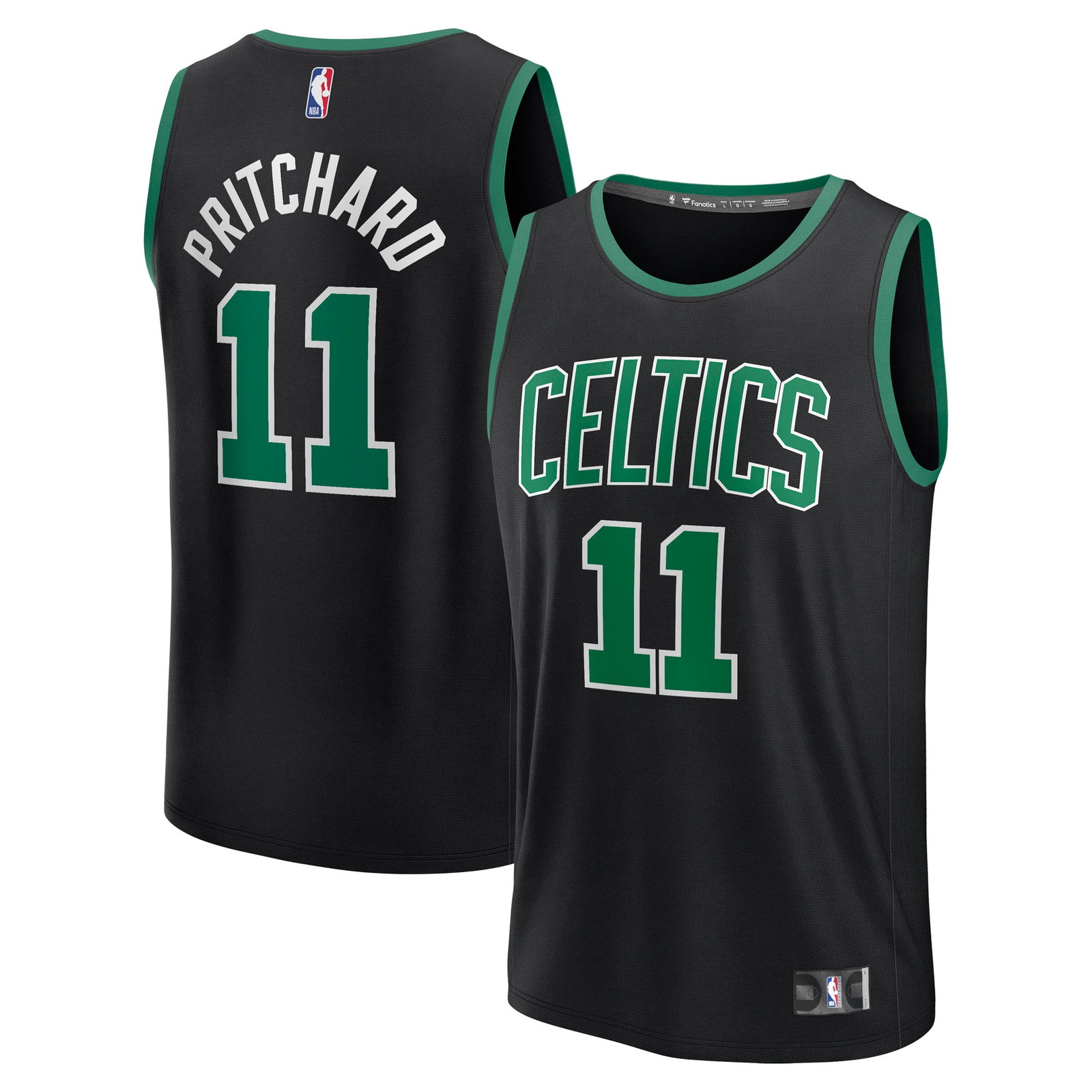Payton Pritchard Boston Celtics Fast Break Fan Version Player Jersey - front and back view