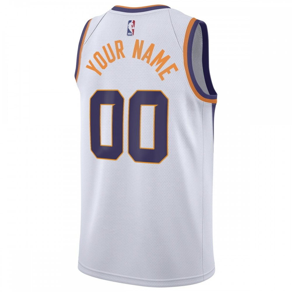 Phoenix Suns 2020/21 Swingman Custom Jersey Association Edition White - back view