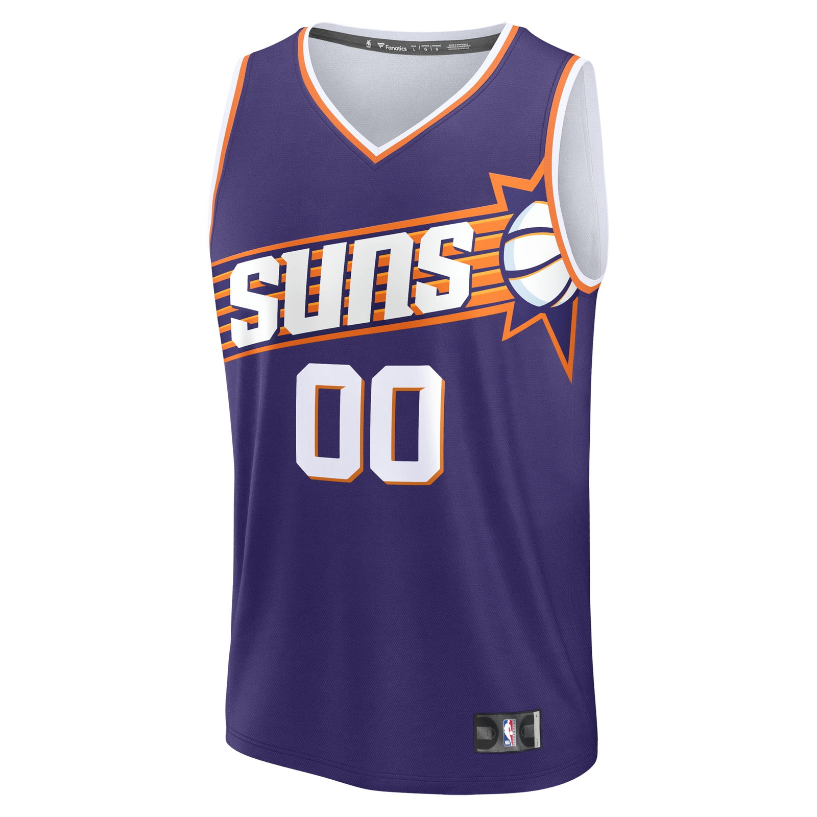 Phoenix Suns Fast Break Custom Jersey Icon Edition Purple - front view