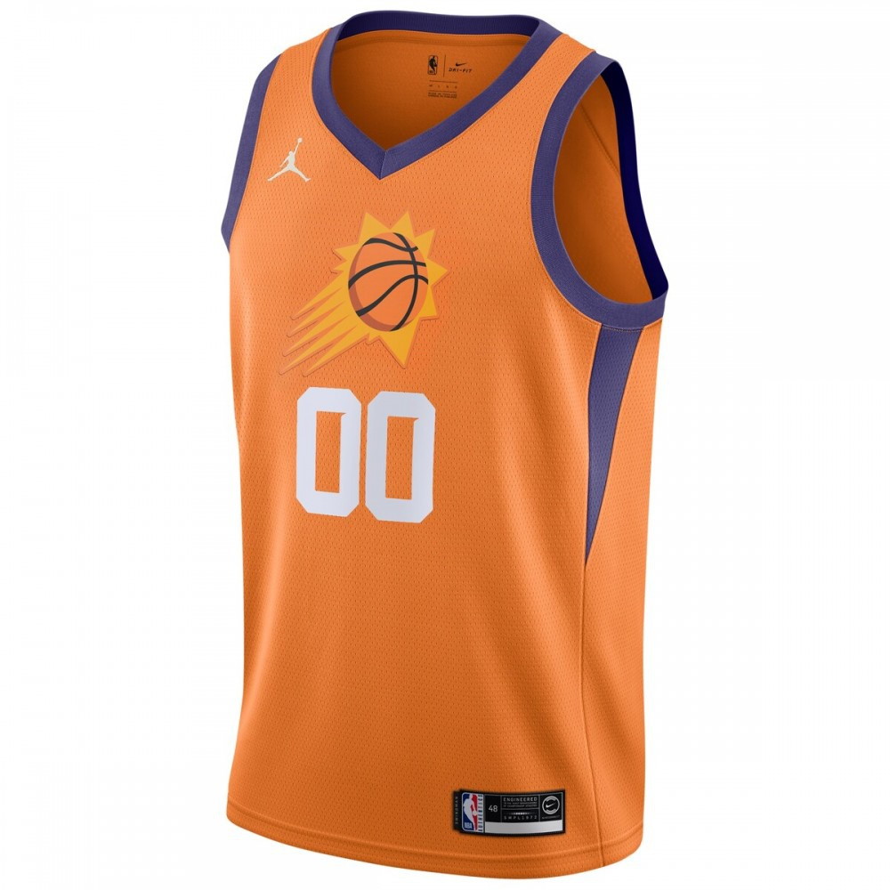 Phoenix Suns Swingman Custom Jersey Statement Edition Orange - second front view