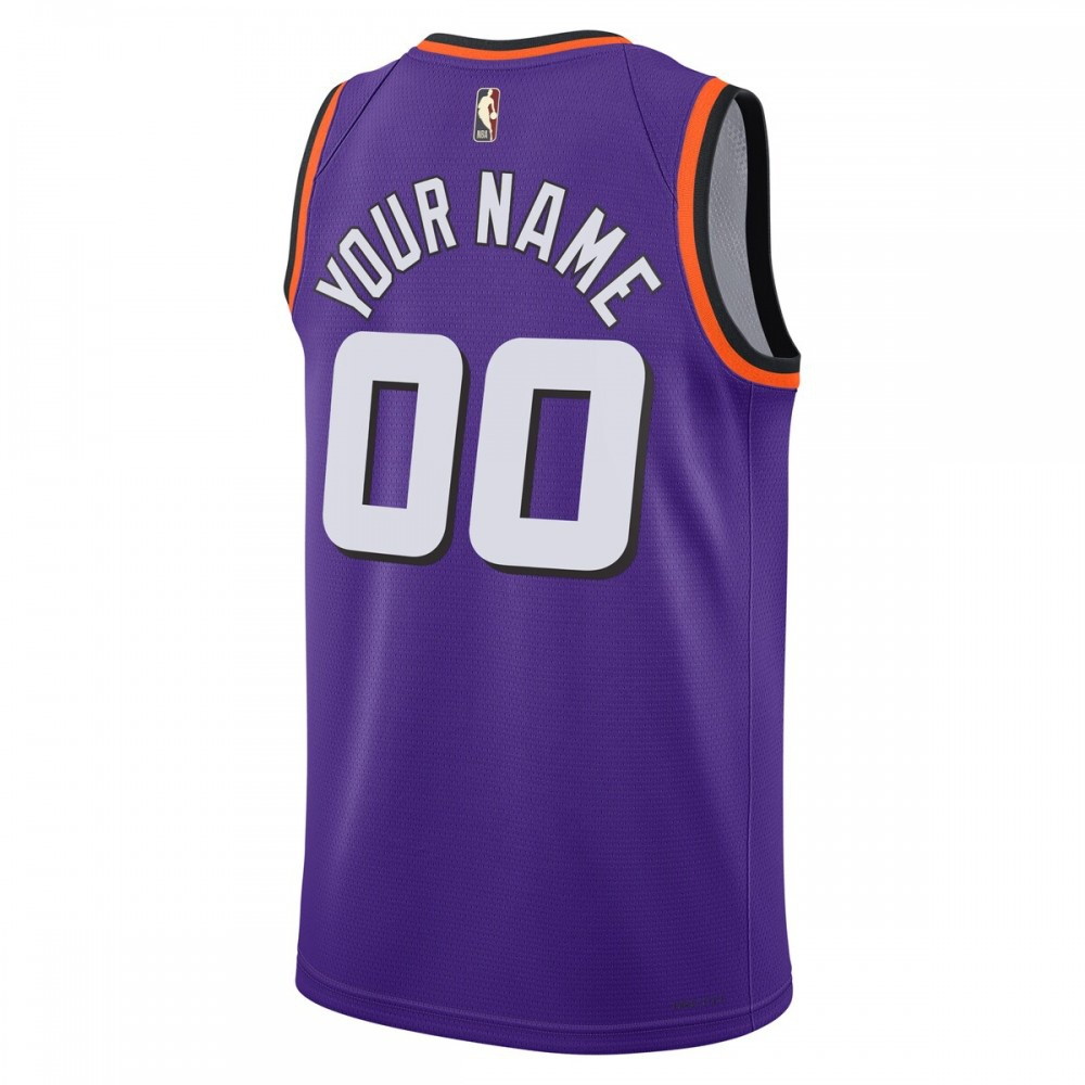 Phoenix Suns Unisex 2022/23 Custom Swingman Jersey Classic Edition Purple - back view