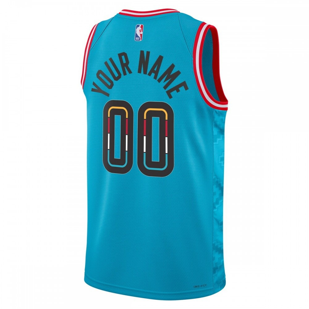 Phoenix Suns Unisex 2022/23 Swingman Custom Jersey City Edition Purple - back view