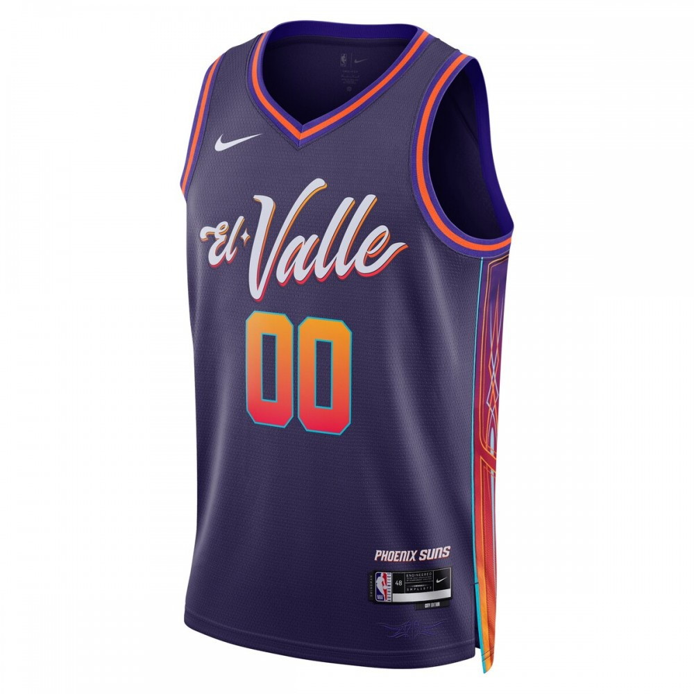 Phoenix Suns Unisex 2023/24 Custom Swingman Jersey Purple City Edition - second front view