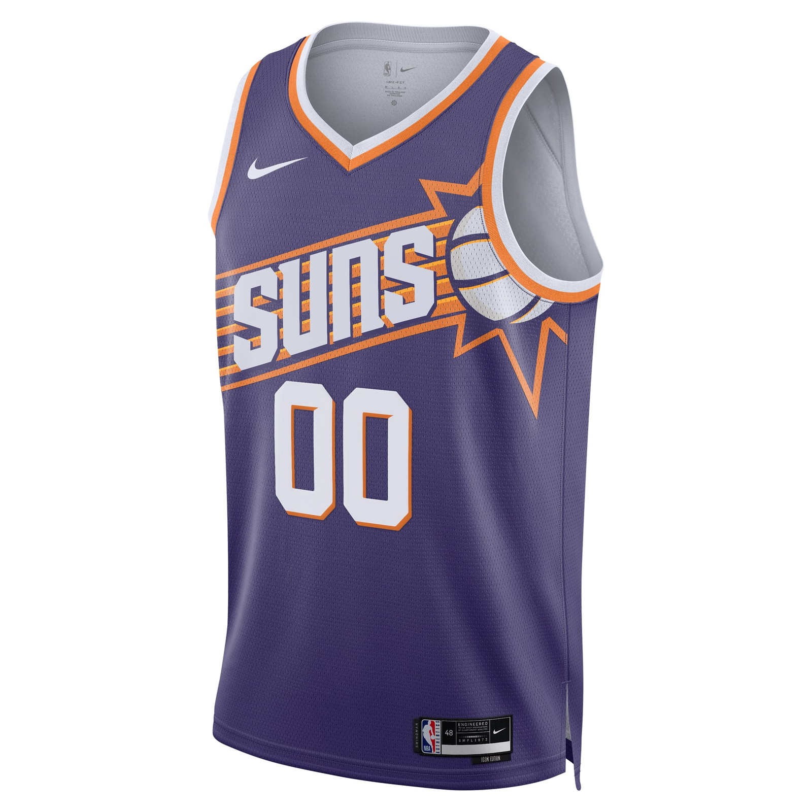 Phoenix Suns Unisex Swingman Custom Jersey Purple Icon Edition - front view
