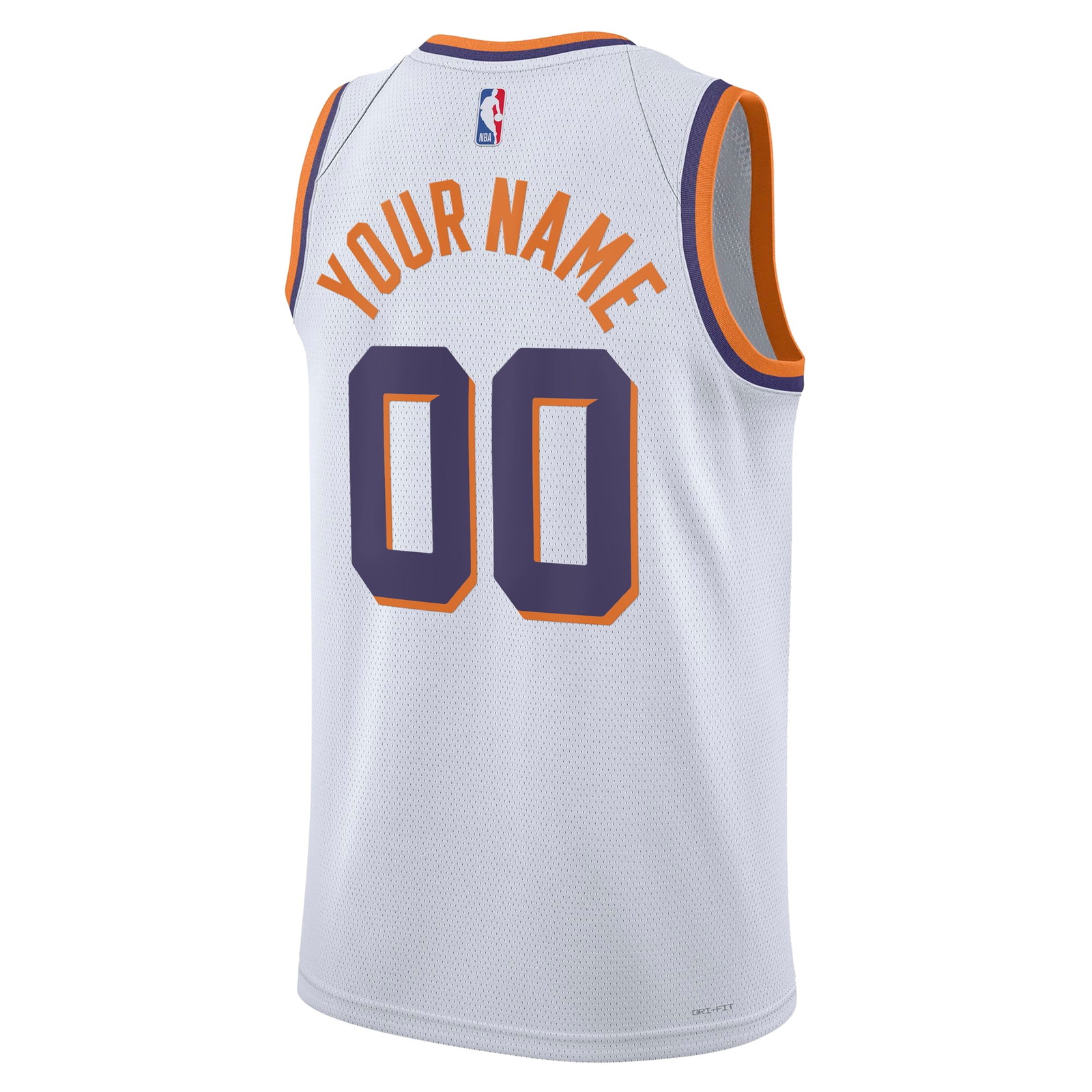 Phoenix Suns Unisex Swingman Custom Jersey White Association Edition - back view