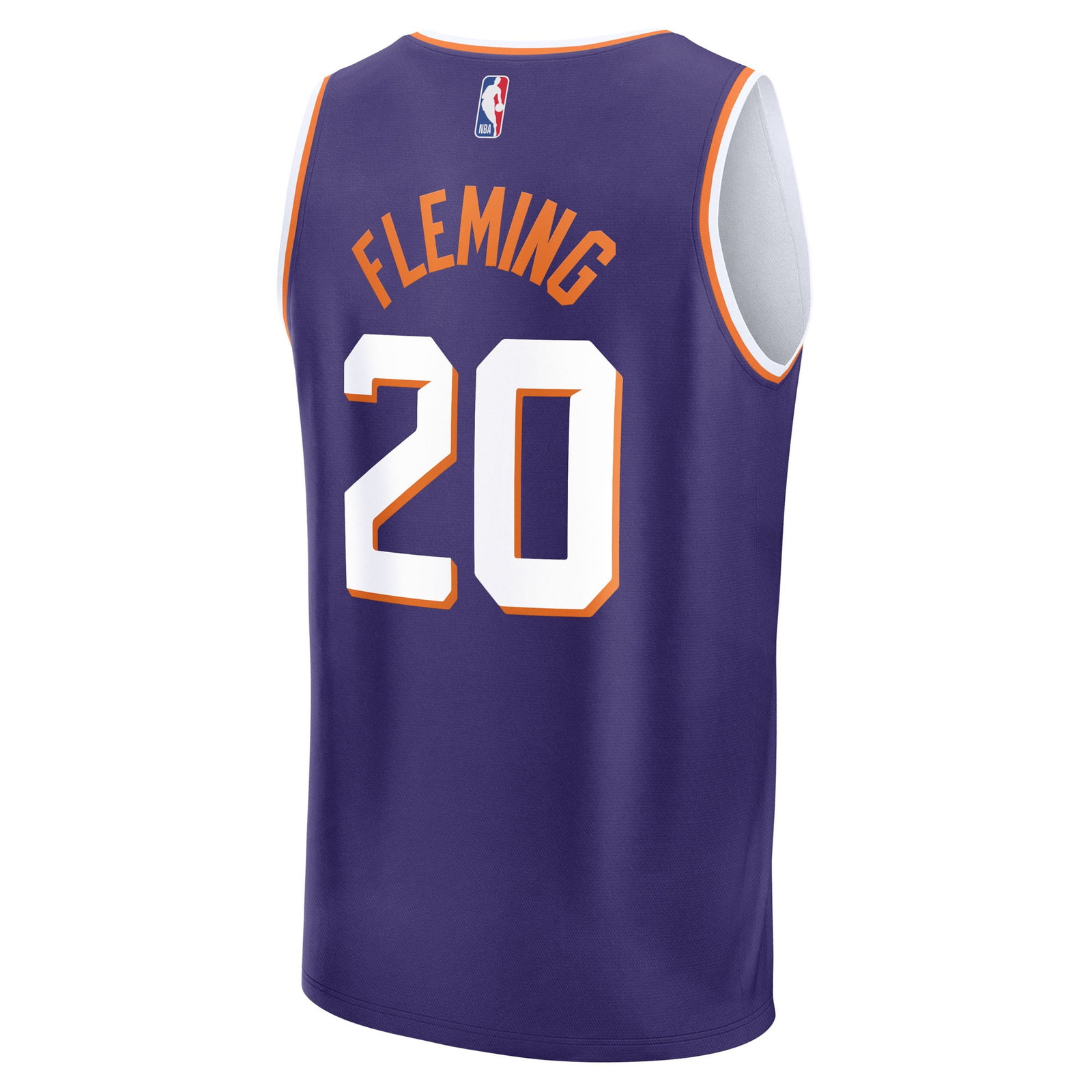 Rasheer Fleming Phoenix Suns Fast Break Fan Version Jersey Purple Icon Edition - back view