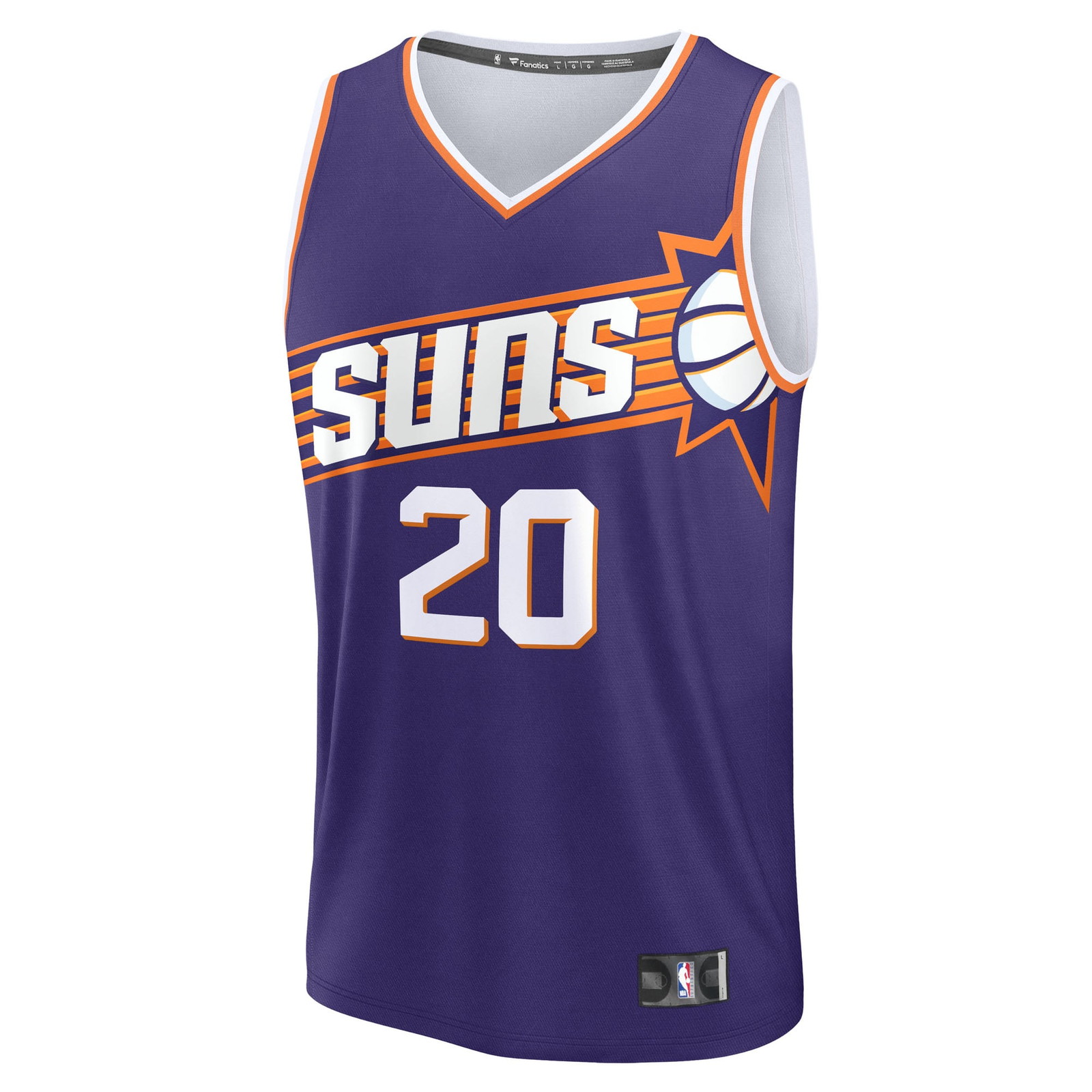 Rasheer Fleming Phoenix Suns Fast Break Fan Version Jersey Purple Icon Edition - front view