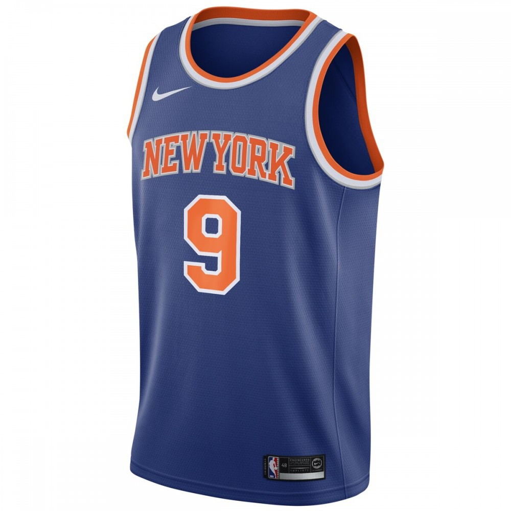RJ Barrett New York Knicks Swingman Jersey Blue Icon Edition - front view