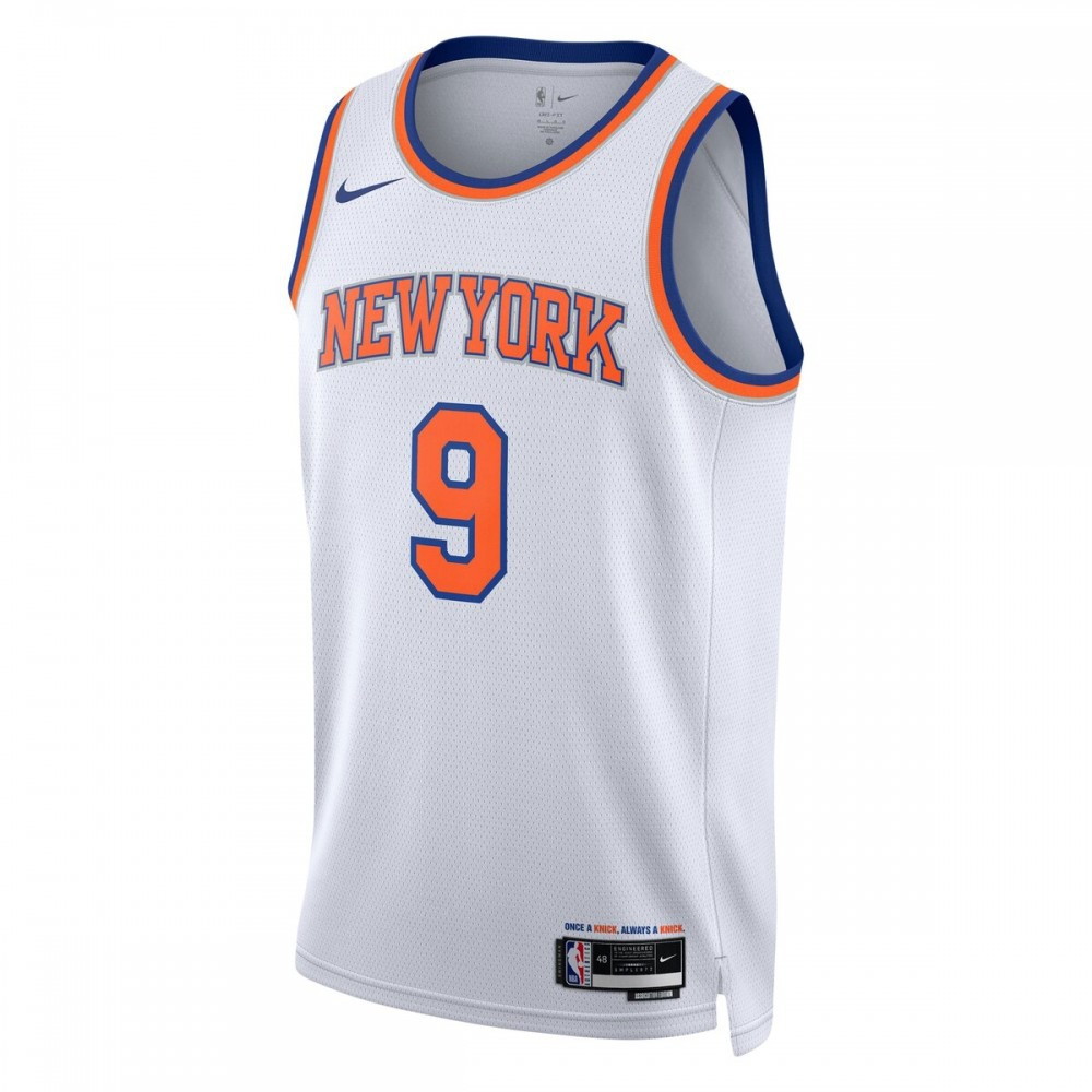 RJ Barrett New York Knicks Unisex Swingman Jersey Association Edition White - second front view