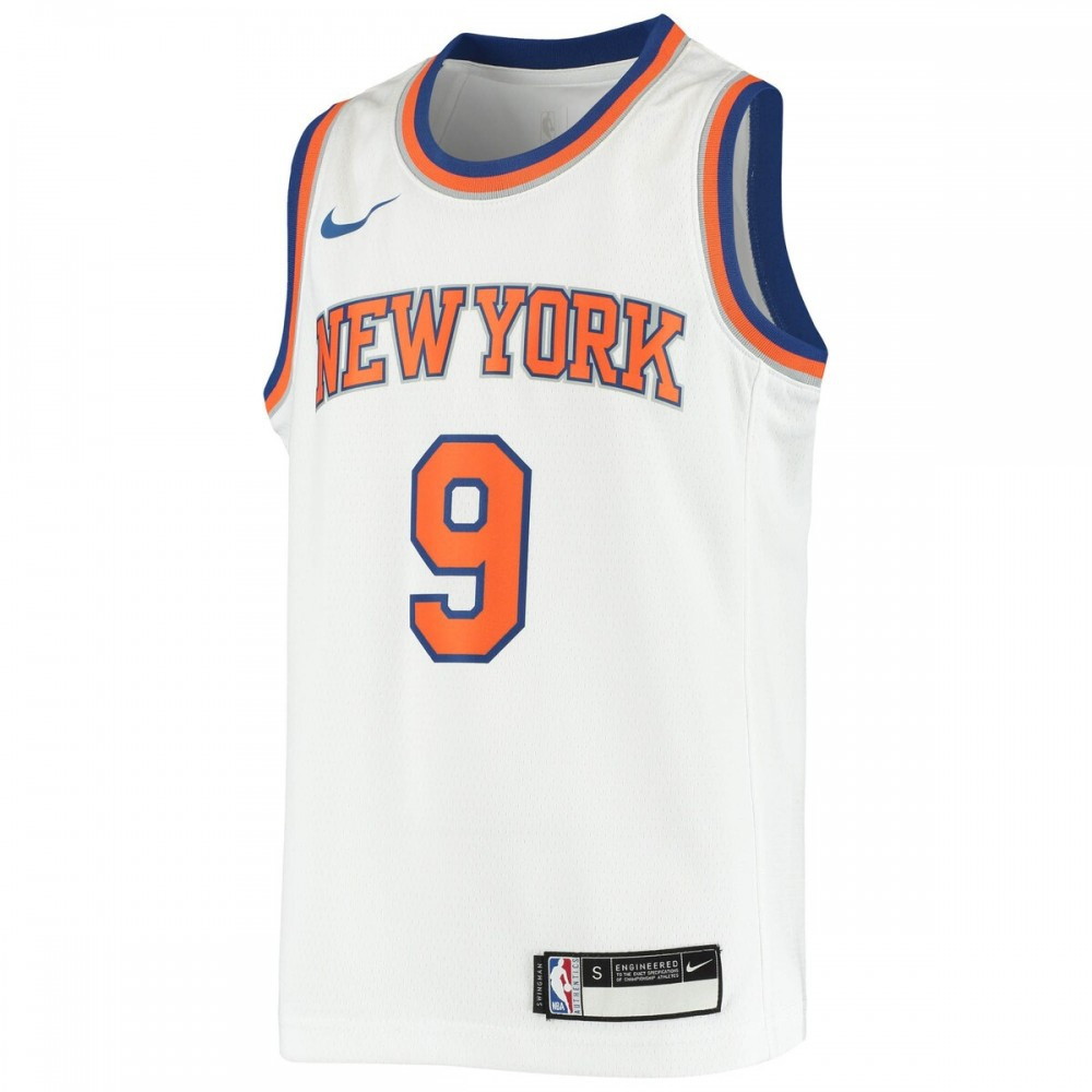RJ Barrett New York Knicks Youth 2019/20 Swingman Jersey Association Edition - second front view