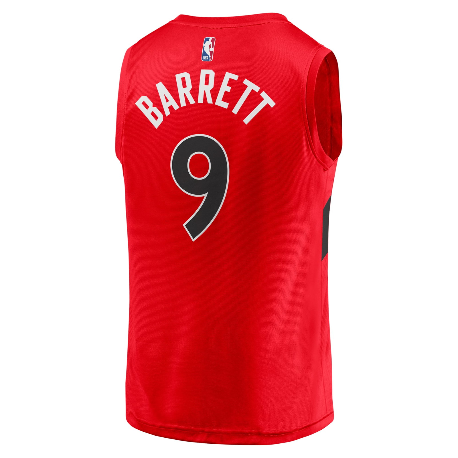 RJ Barrett Toronto Raptors Fast Break Player Jersey Icon Edition Red - back view
