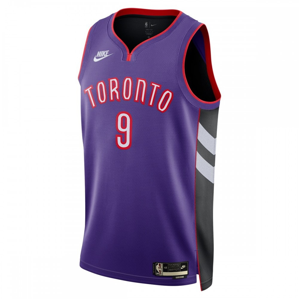 RJ Barrett Toronto Raptors Unisex 2024/25 Swingman Jersey Purple Classic Edition - second front view