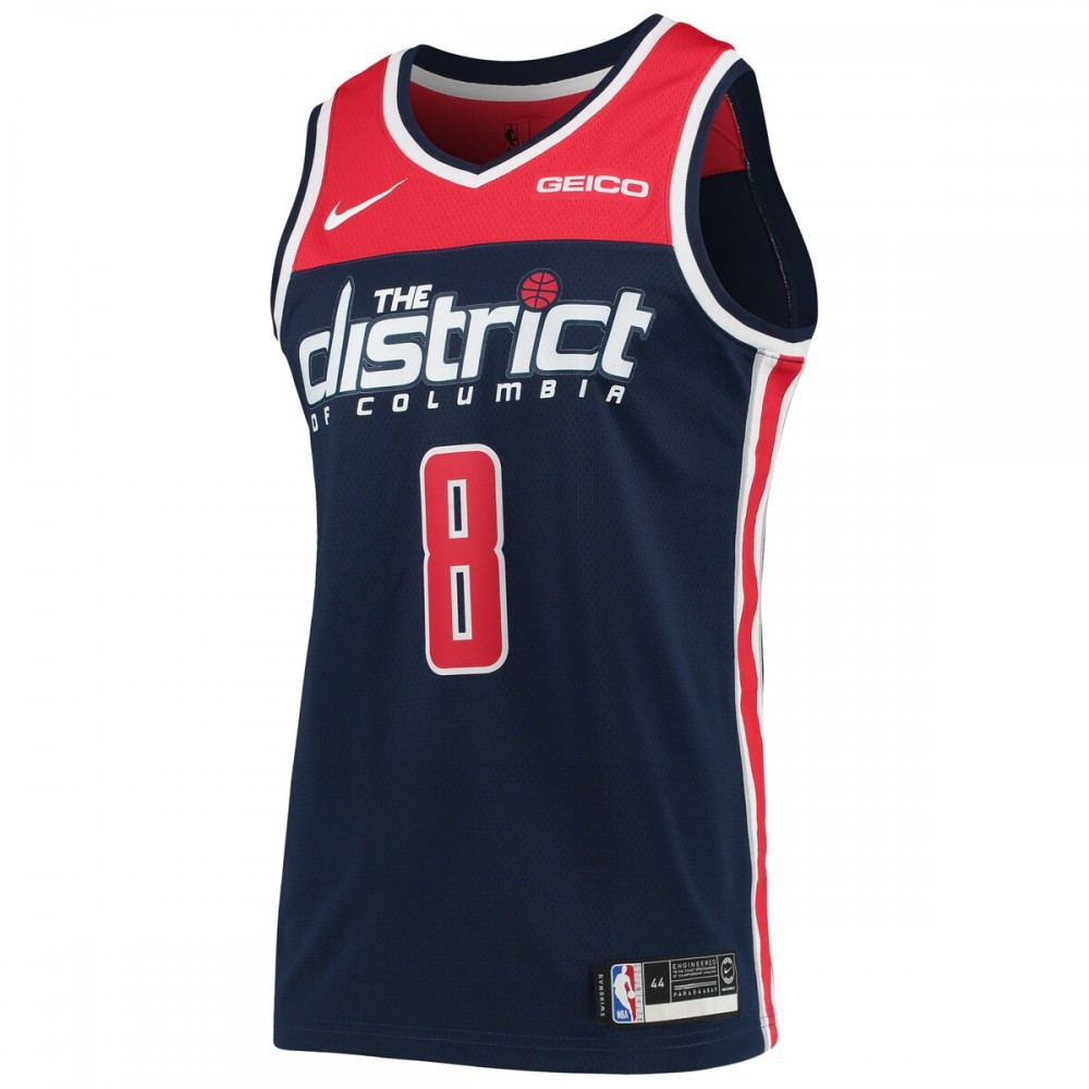 Rui Hachimura Washington Wizards Swingman Player Jersey Icon Edition Navy - second front view