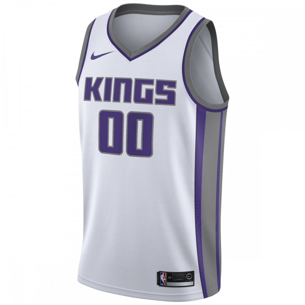 Sacramento Kings 2020/21 Swingman Custom Jersey Association Edition White - second front view