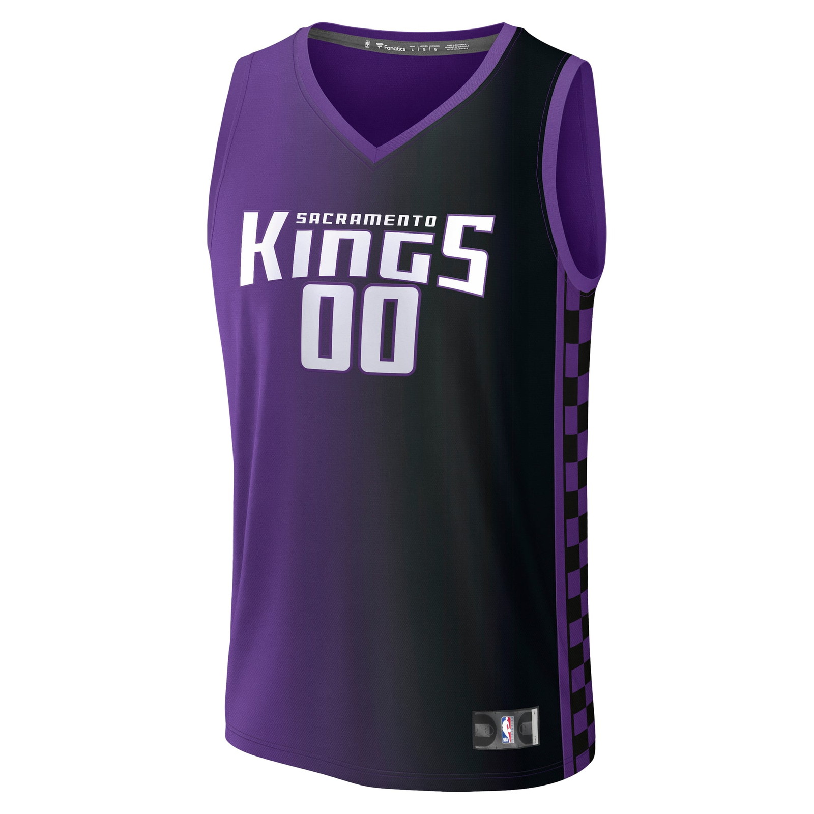 Sacramento Kings Fast Break Custom Jersey Statement Edition Purple - front view