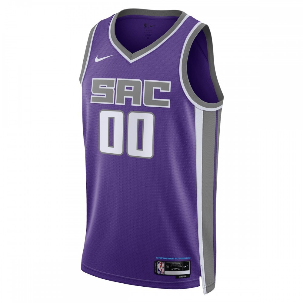 Sacramento Kings Unisex 2022/23 Swingman Custom Jersey Purple Icon Edition - second front view