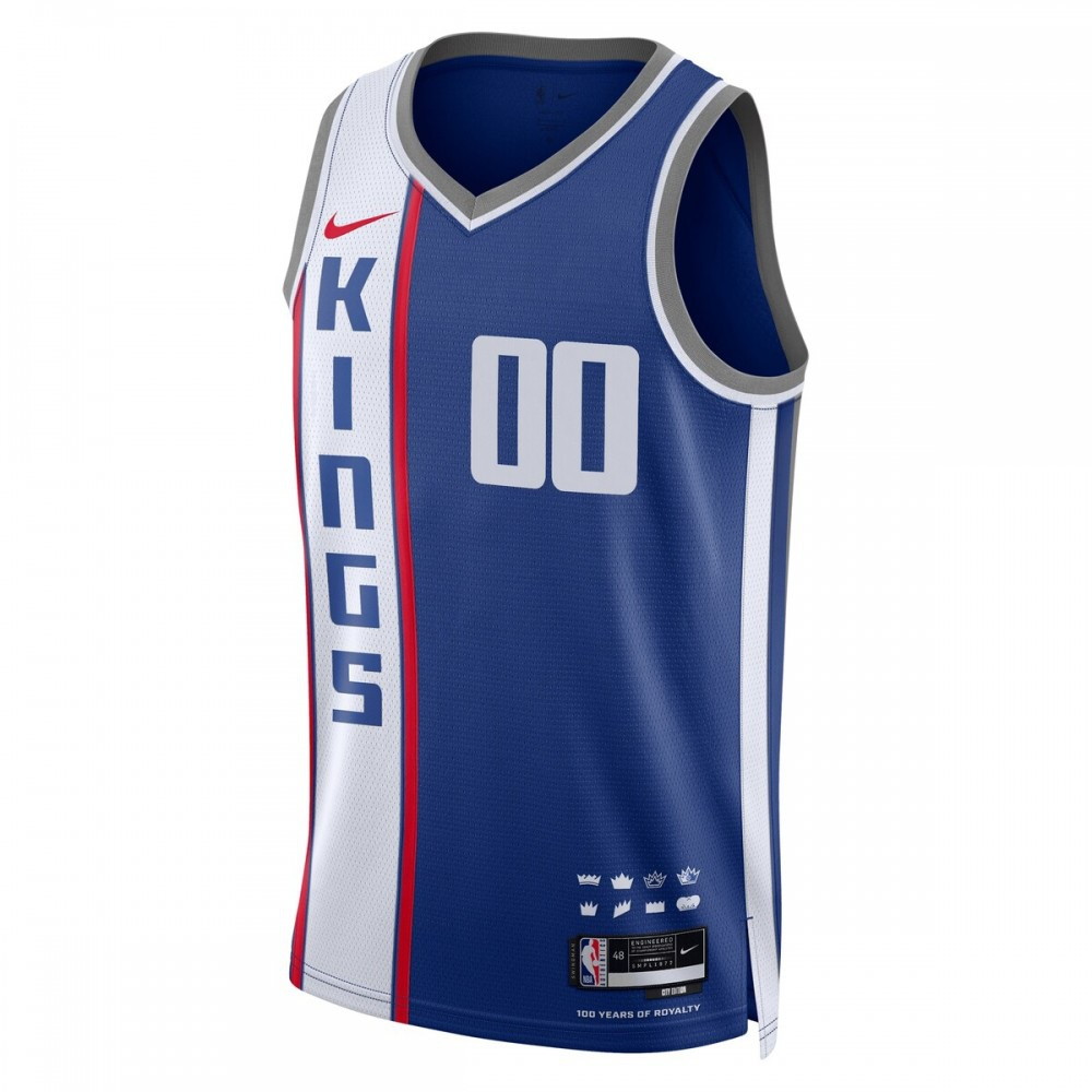 Sacramento Kings Unisex 2023/24 Custom Swingman Jersey Blue City Edition - second front view
