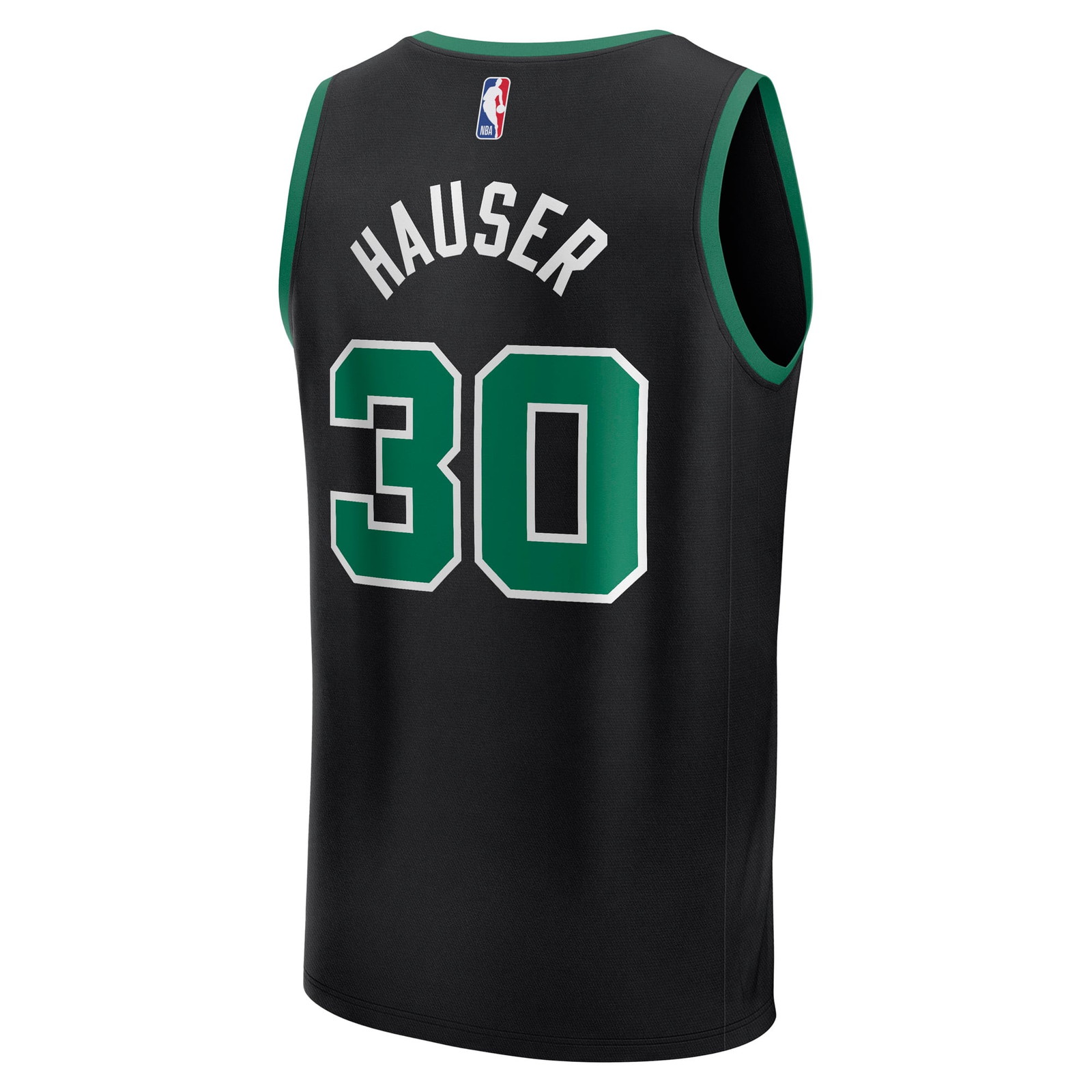 Sam Hauser Boston Celtics Fast Break Fan Version Player Jersey Statement Edition Black - back view