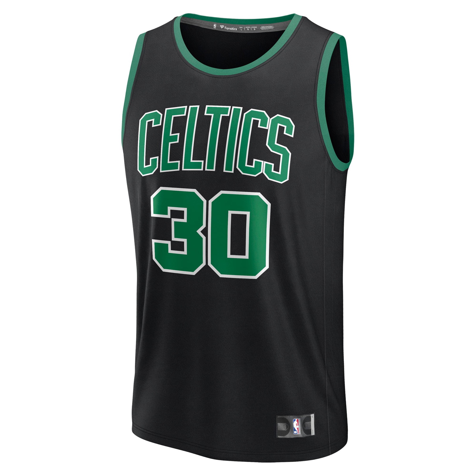 Sam Hauser Boston Celtics Fast Break Fan Version Player Jersey Statement Edition Black - front view