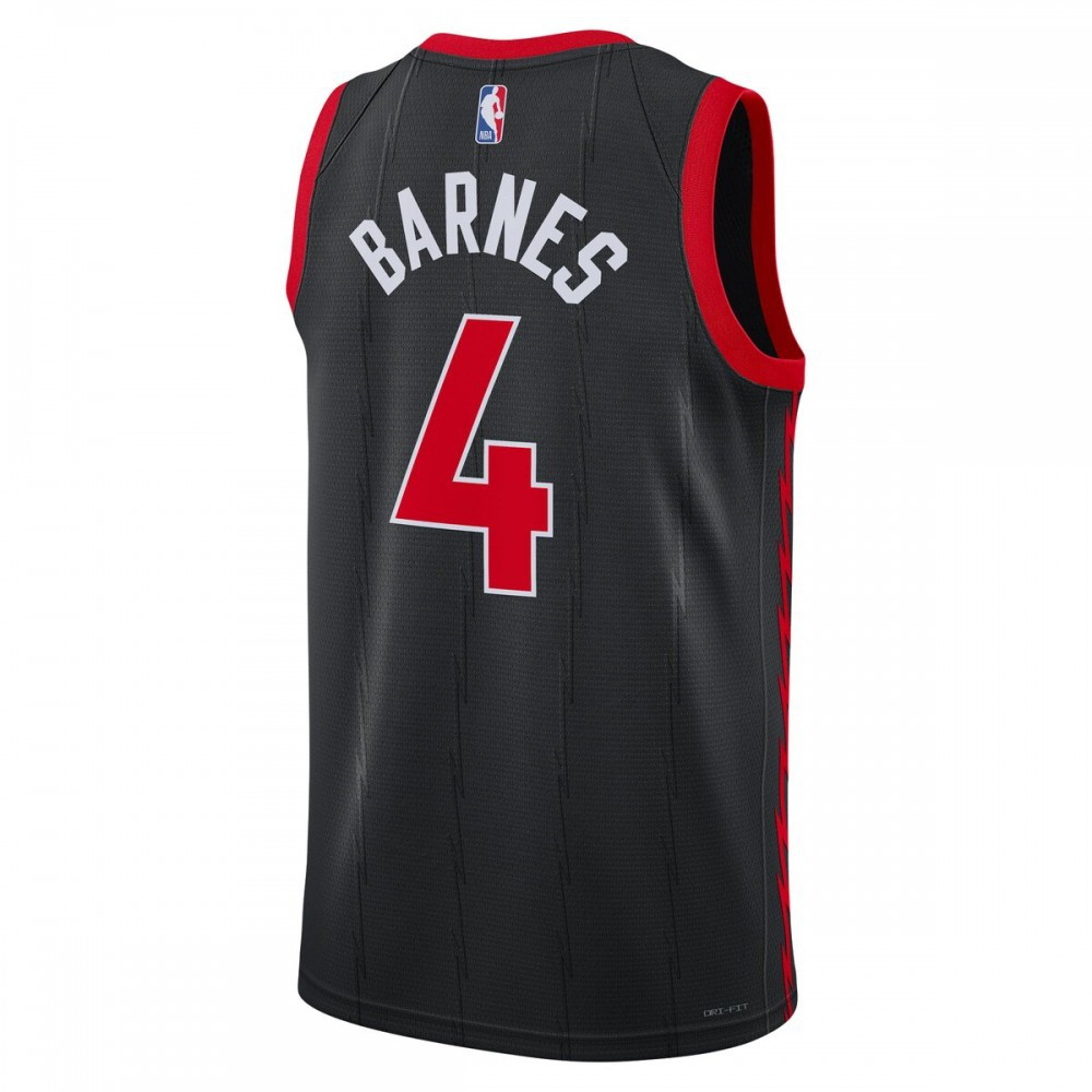 Scottie Barnes Toronto Raptors 2022/23 Fan Version Swingman Jersey Statement Edition - back view