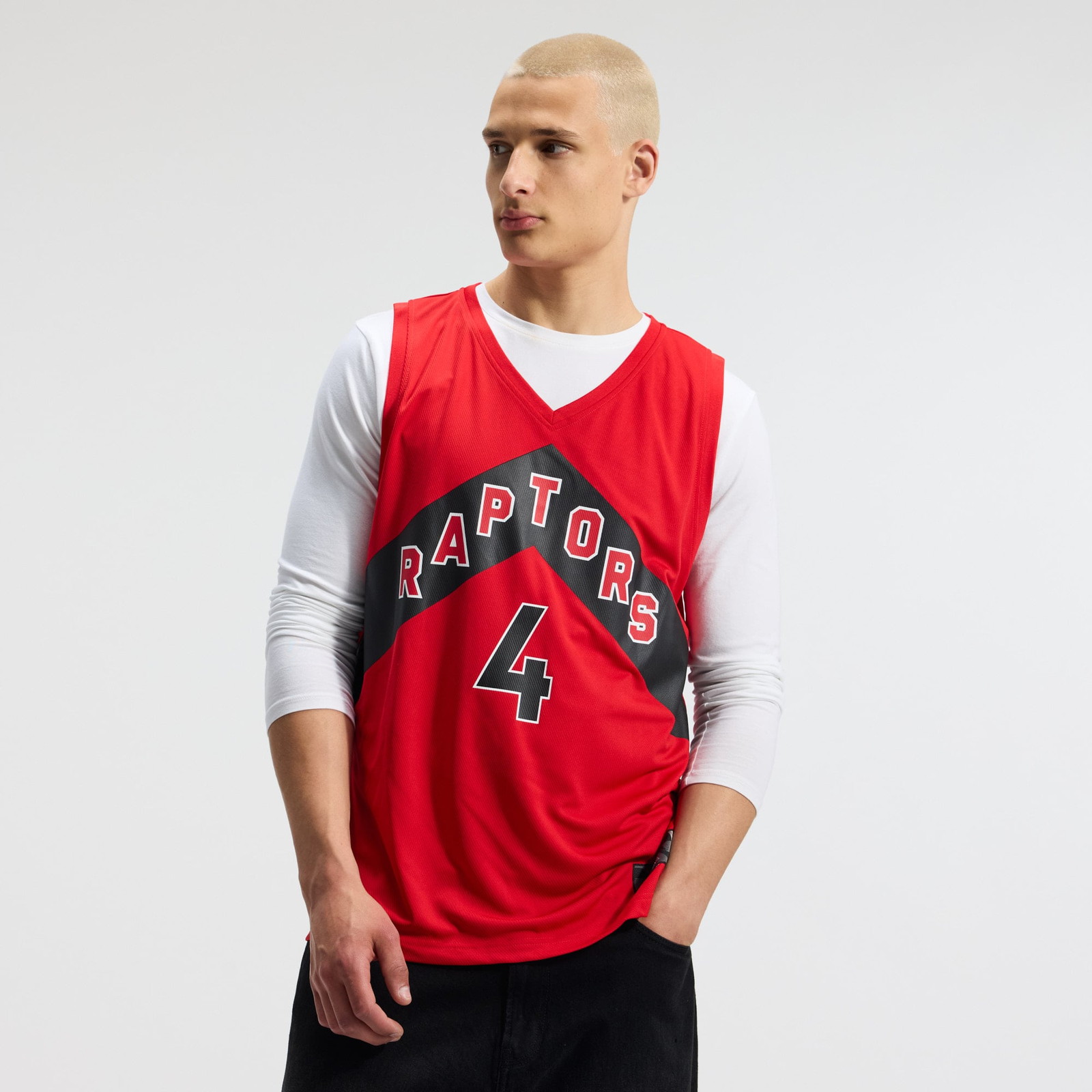 Scottie Barnes Toronto Raptors Fast Break Fan Version Jersey Icon Edition Red - front view