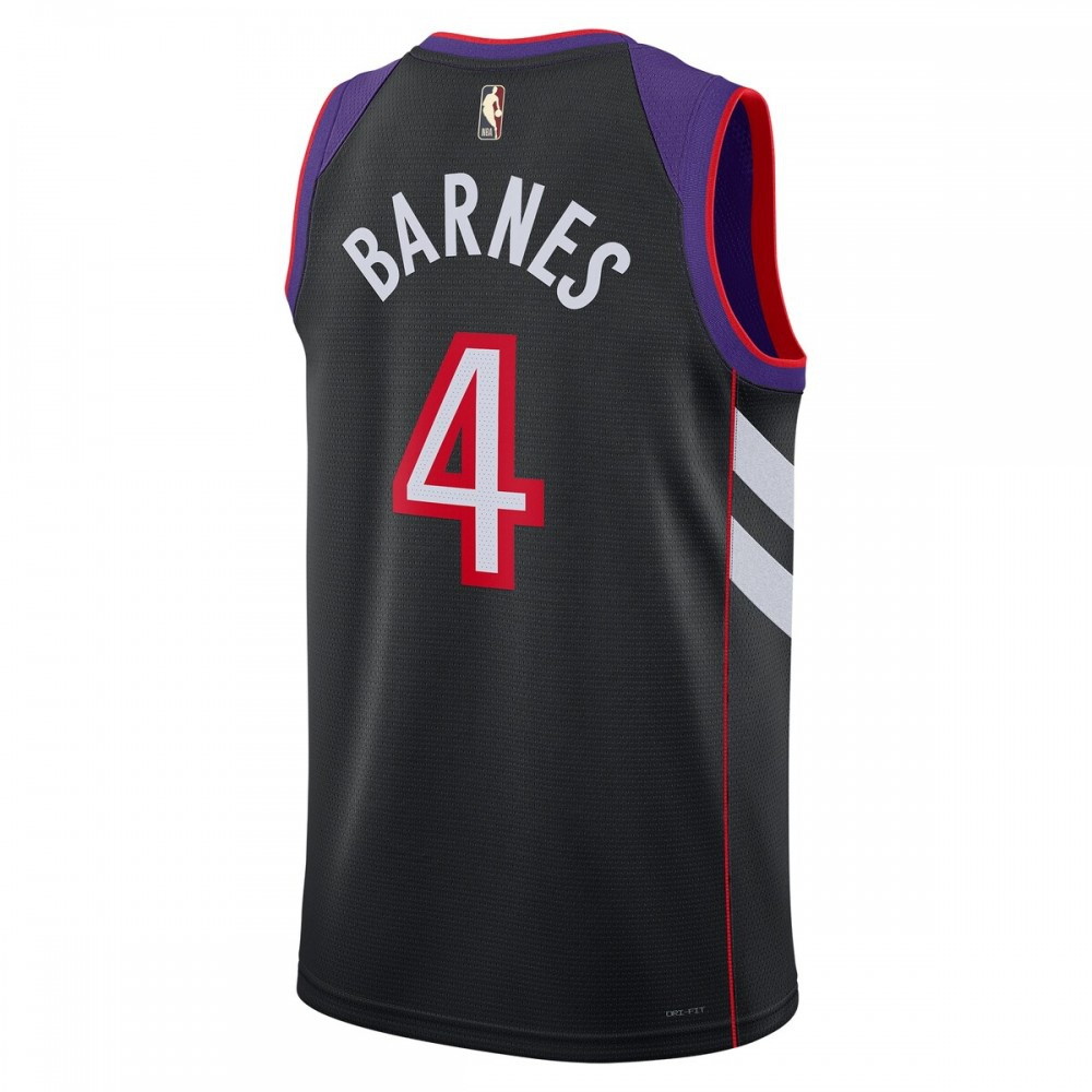 Scottie Barnes Toronto Raptors Unisex 2024/25 Swingman Jersey Purple Classic Edition - back view
