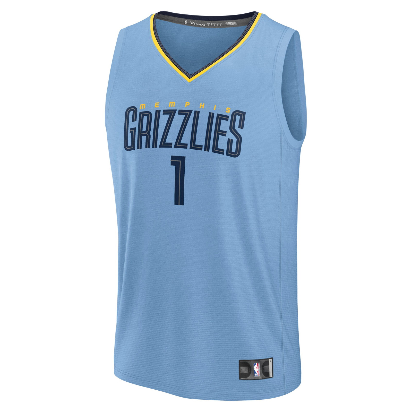 Scotty Pippen Jr. Memphis Grizzlies Fast Break Fan Version Player Jersey Statement - front view