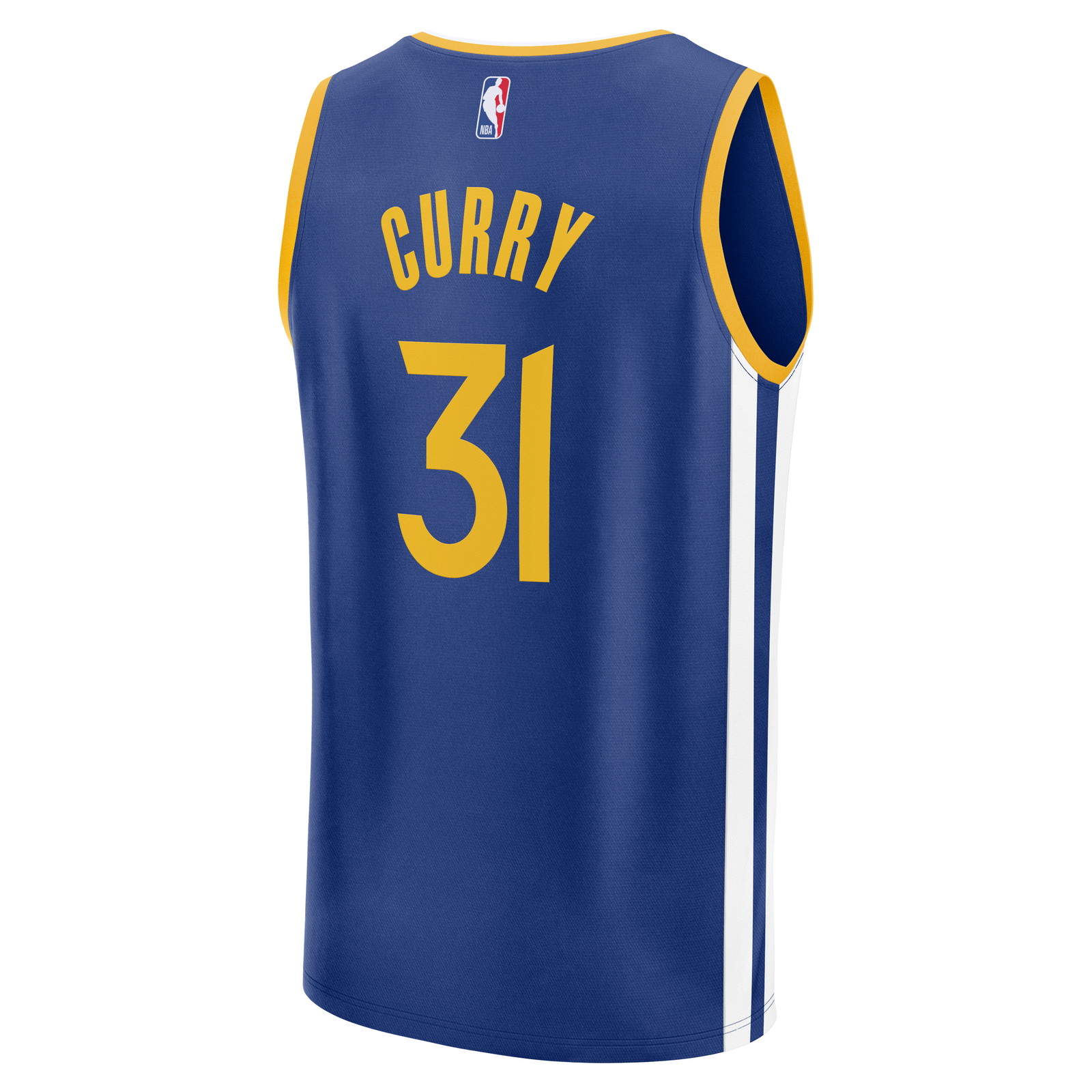 Seth Curry Golden State Warriors Fast Break Fan Version Jersey Blue Icon Edition - back view