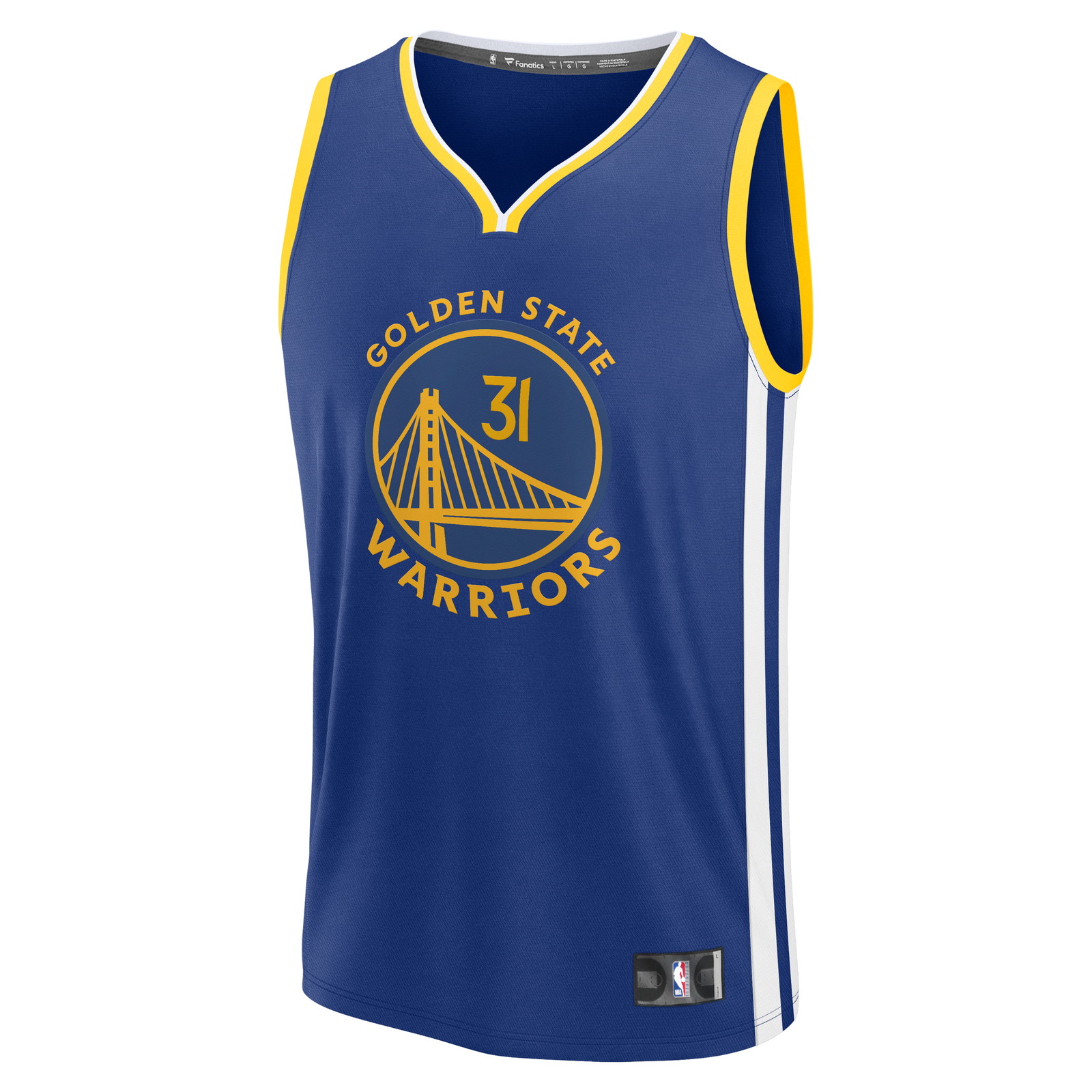 Seth Curry Golden State Warriors Fast Break Fan Version Jersey Blue Icon Edition - front view