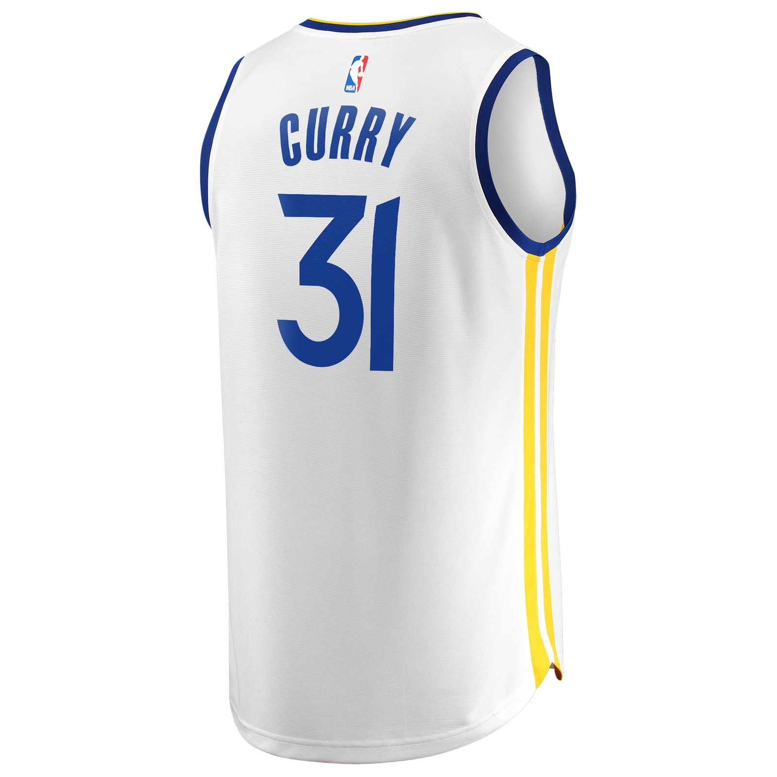 Seth Curry Golden State Warriors Fast Break Fan Version Player Jersey Association - back view