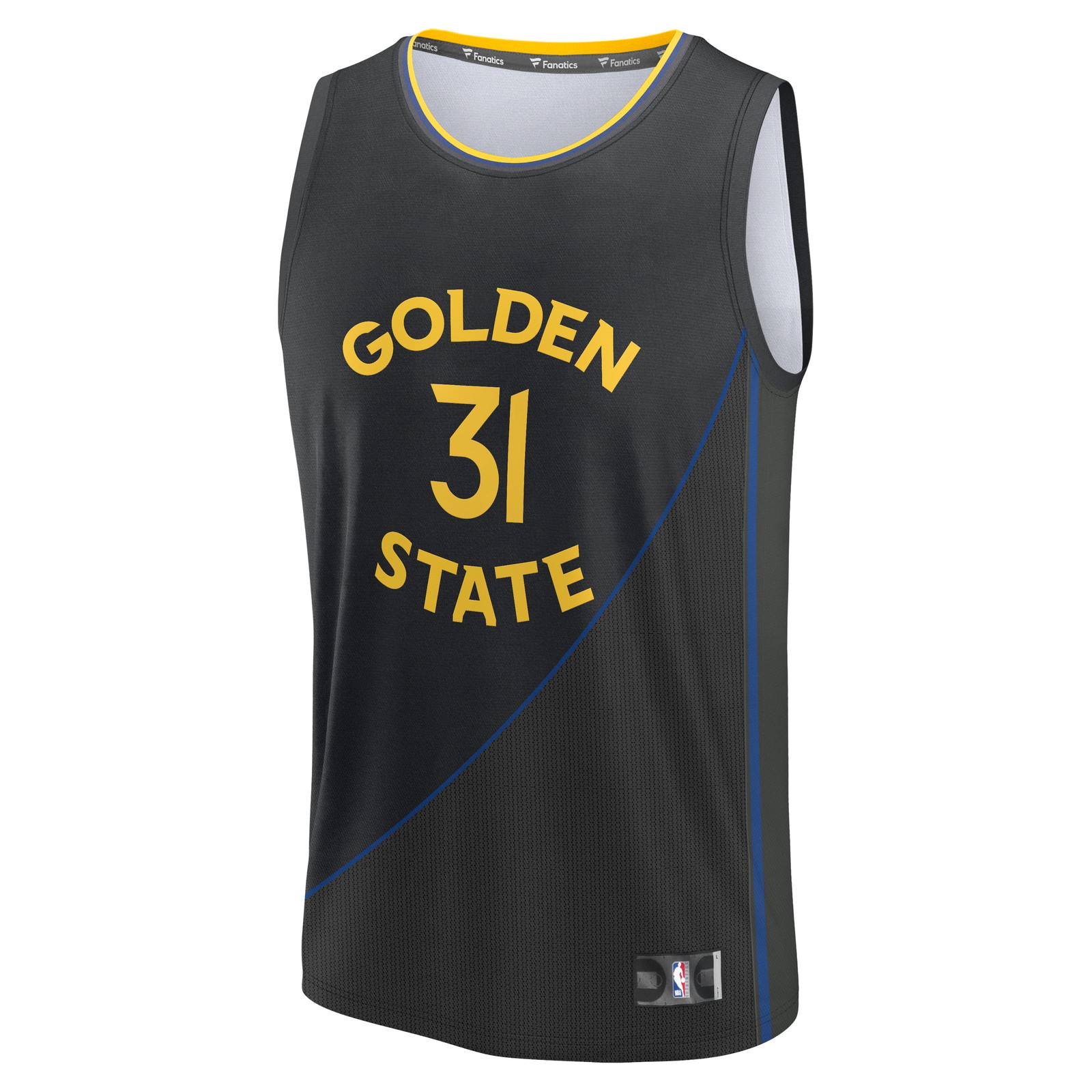 Seth Curry Golden State Warriors Fast Break Fan Version Player Jersey Statement - front view