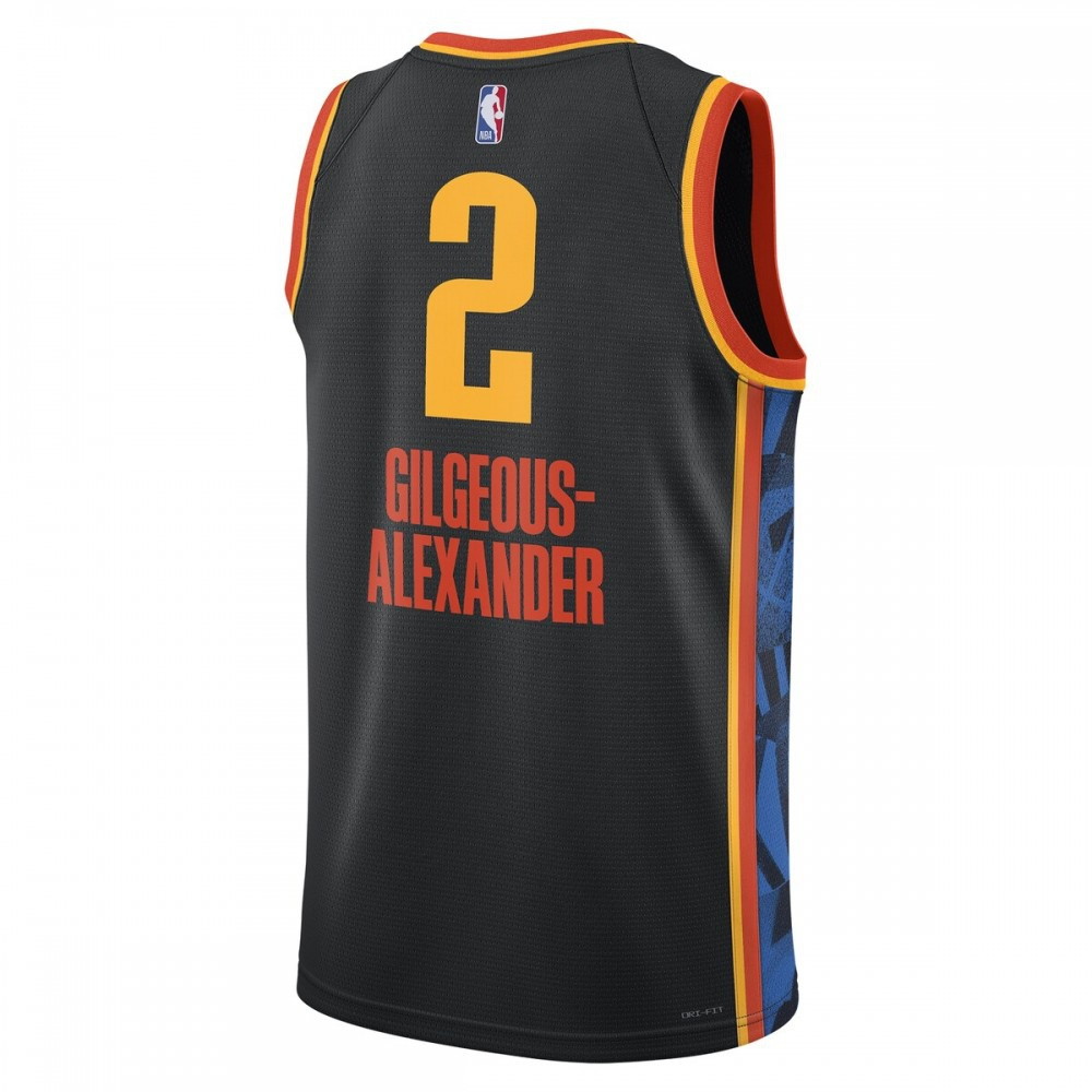 Shai Gilgeous-Alexander Oklahoma City Thunder Unisex 2024/25 Swingman Player Jersey - back view