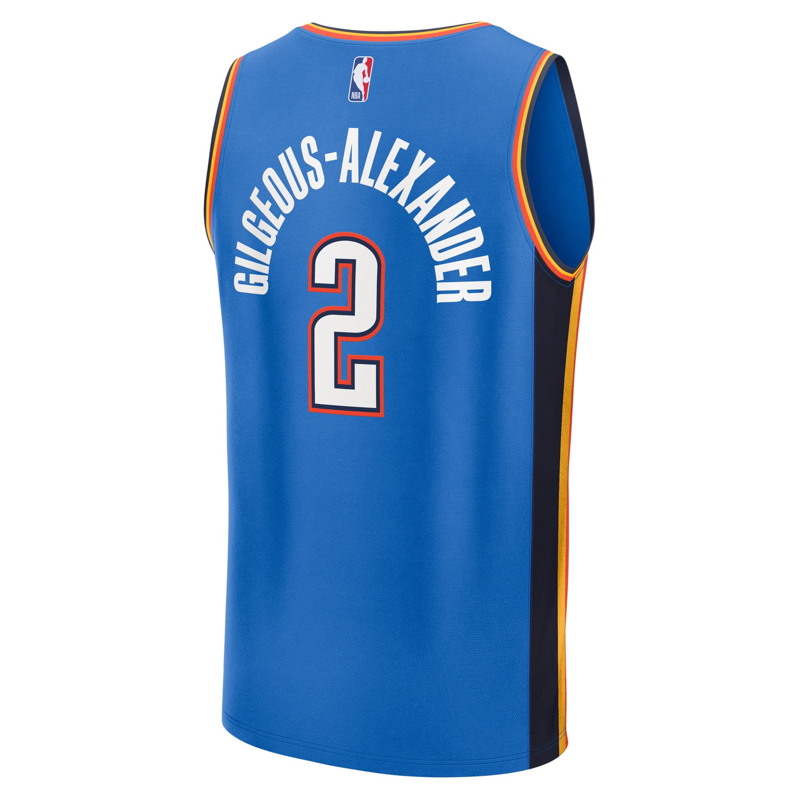 Shai Gilgeous-Alexander Oklahoma City Thunder Youth Fast Break Fan Version Player - back view