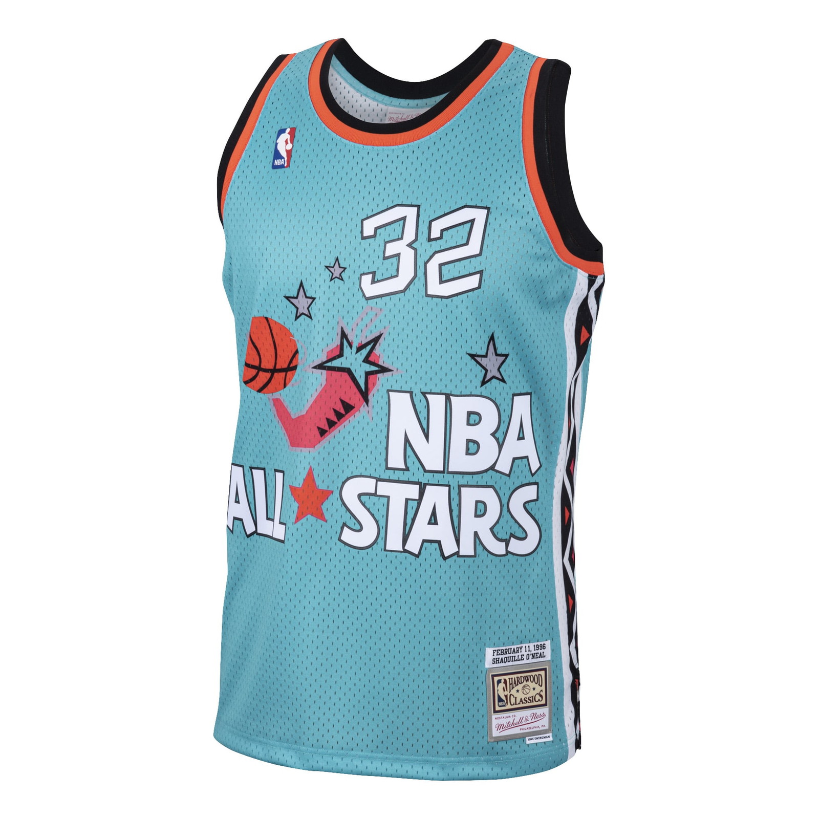 Shaquille O'Neal Eastern Conference 1996 All-Star Hardwood Classics Swingman Jersey - front view
