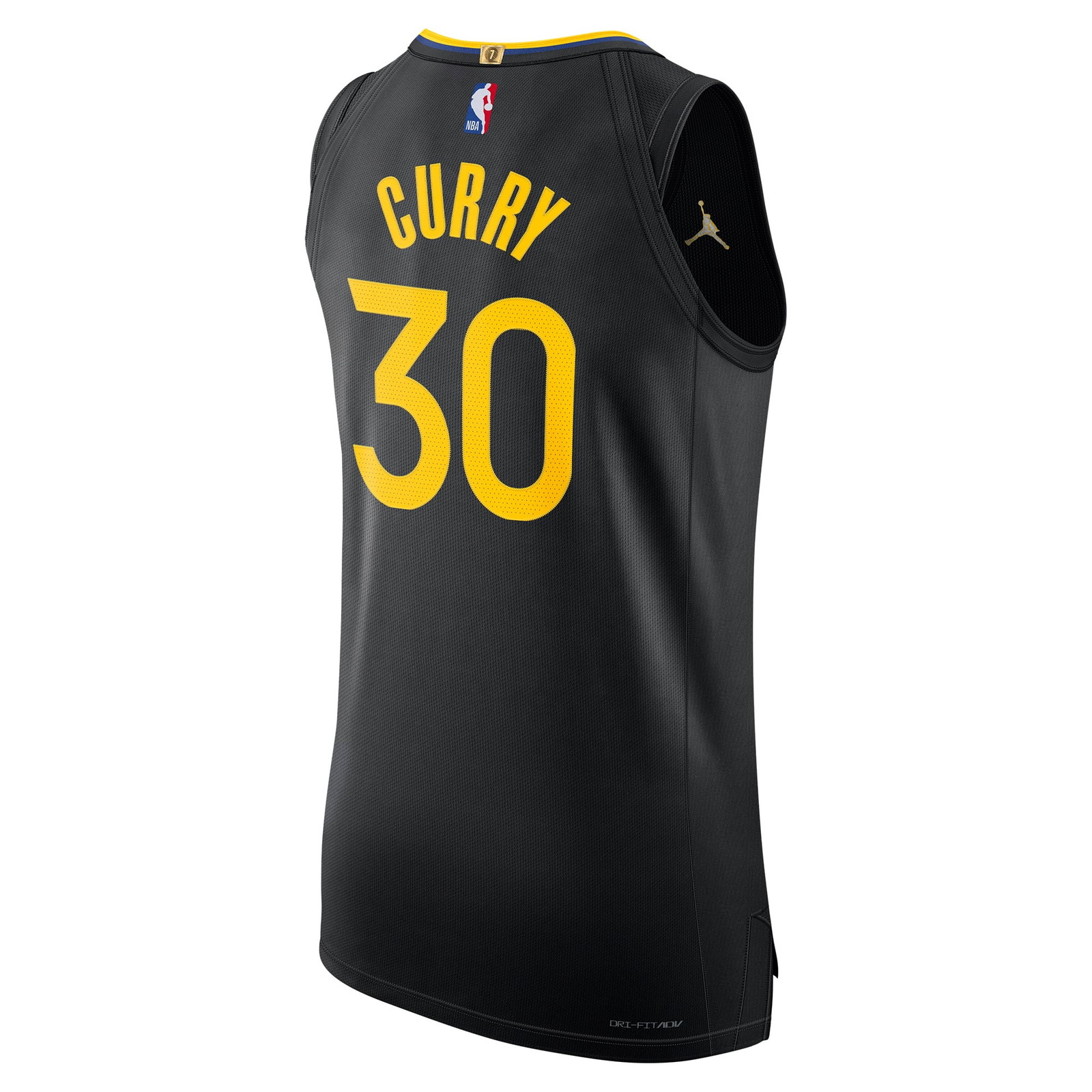 Stephen Curry Golden State Warriors 2024/25 Pro Cut Jersey Statement Edition Black - back view