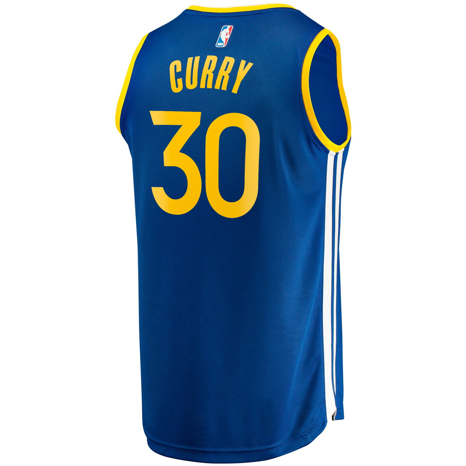 Stephen Curry Golden State Warriors Big & Tall Fast Break Player Jersey Royal Icon - back view