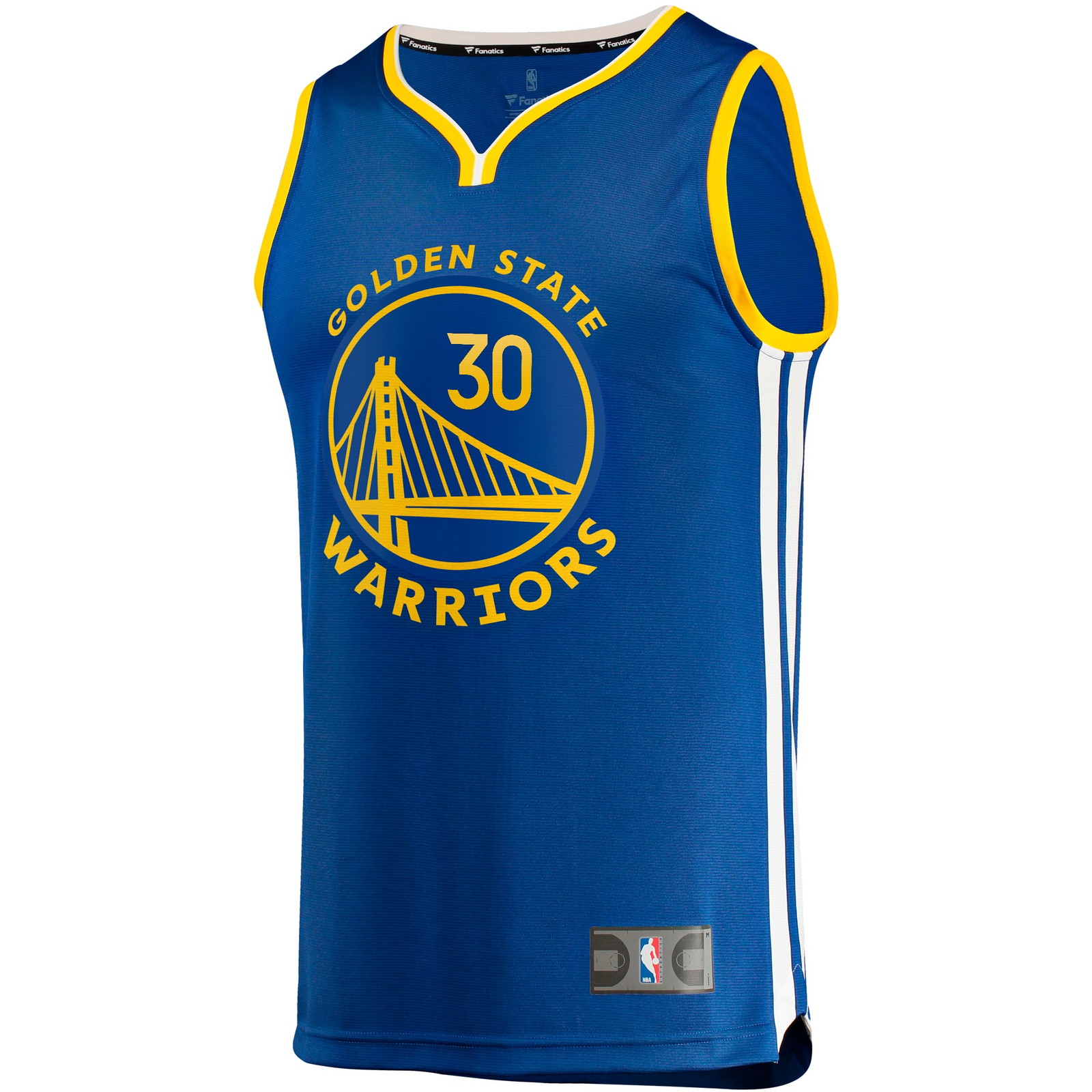 Stephen Curry Golden State Warriors Big & Tall Fast Break Player Jersey Royal Icon - front view