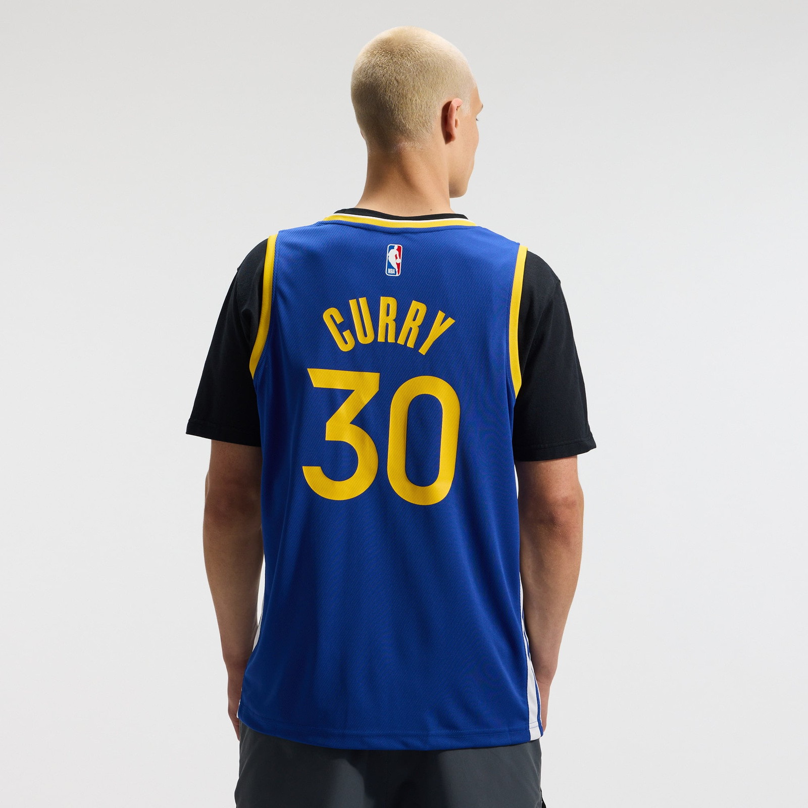 Stephen Curry Golden State Warriors Fast Break Fan Version Jersey Icon Edition Royal - back view