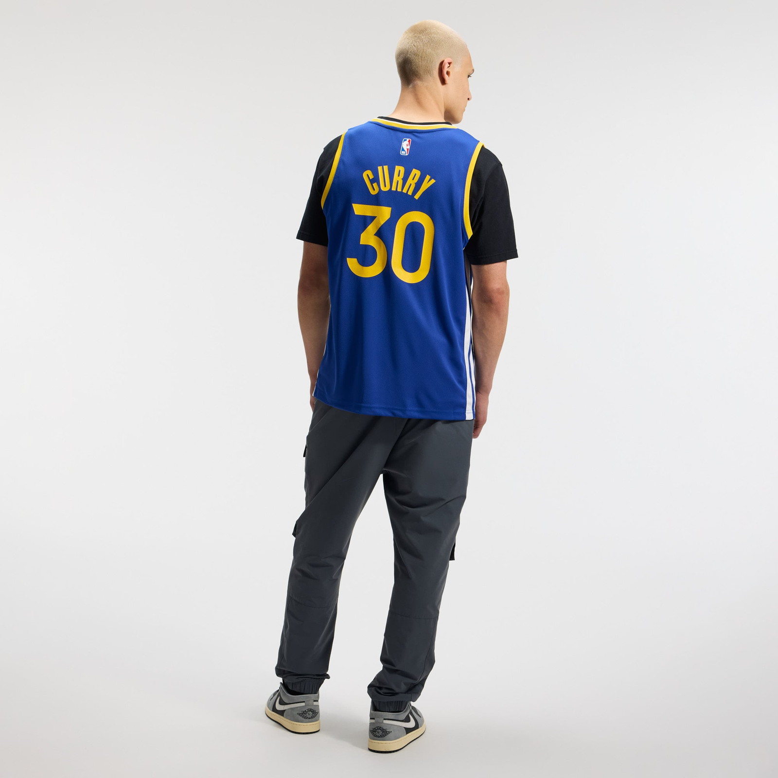 Stephen Curry Golden State Warriors Fast Break Fan Version Jersey Icon Edition - close-up detail 2