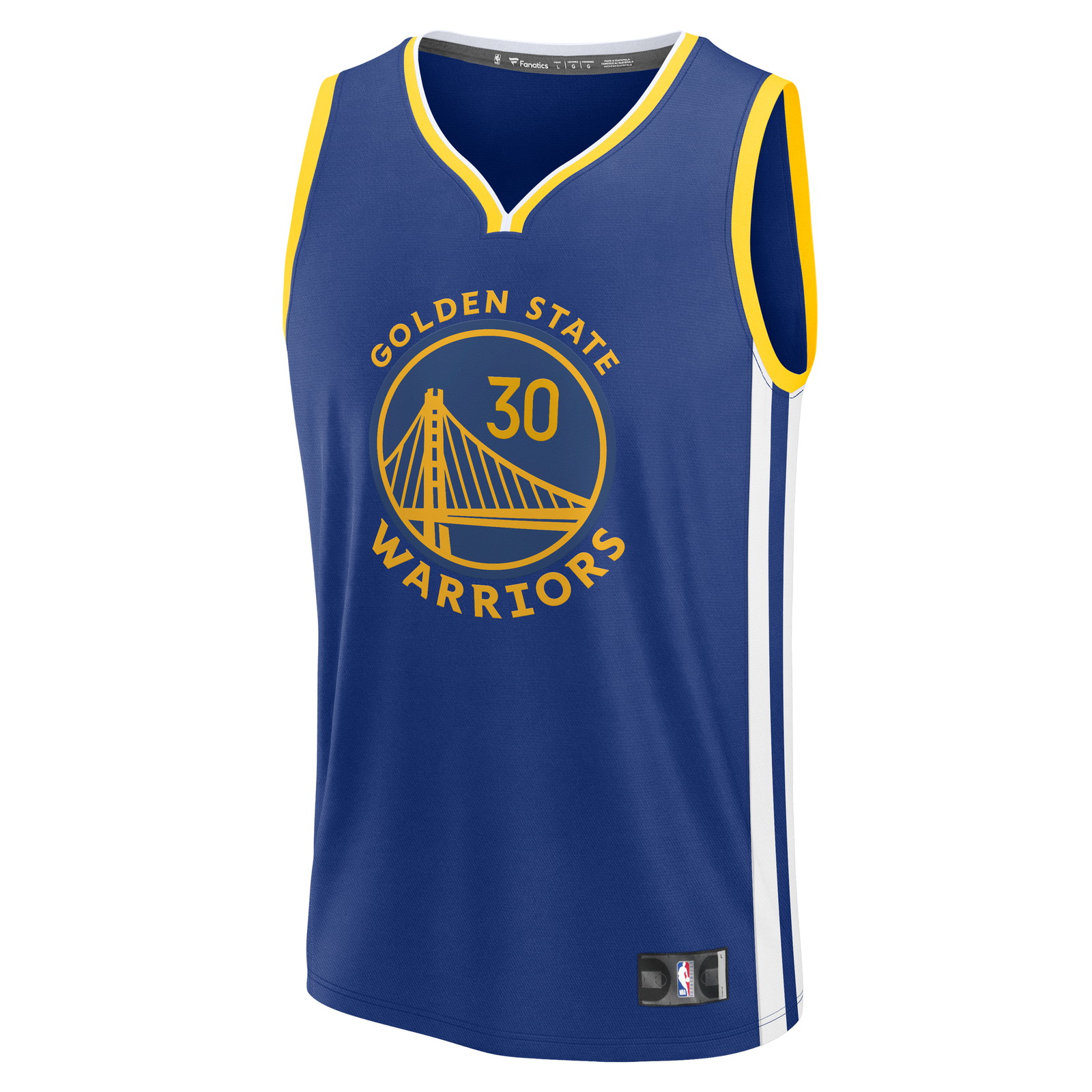 Stephen Curry Golden State Warriors Fast Break Fan Version Jersey Icon Edition - close-up detail 3