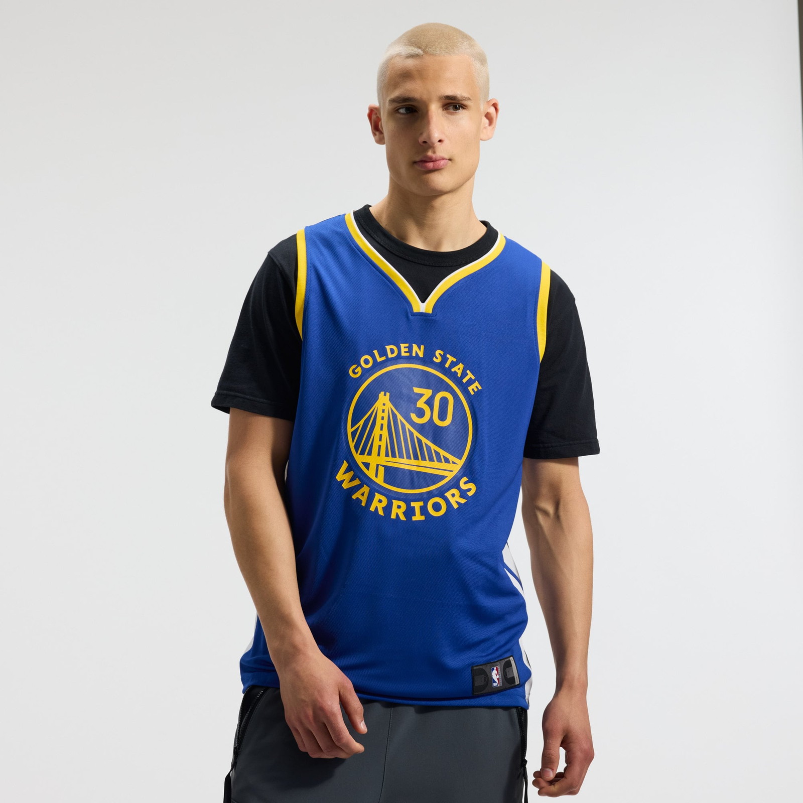 Stephen Curry Golden State Warriors Fast Break Fan Version Jersey Icon Edition Royal - front view