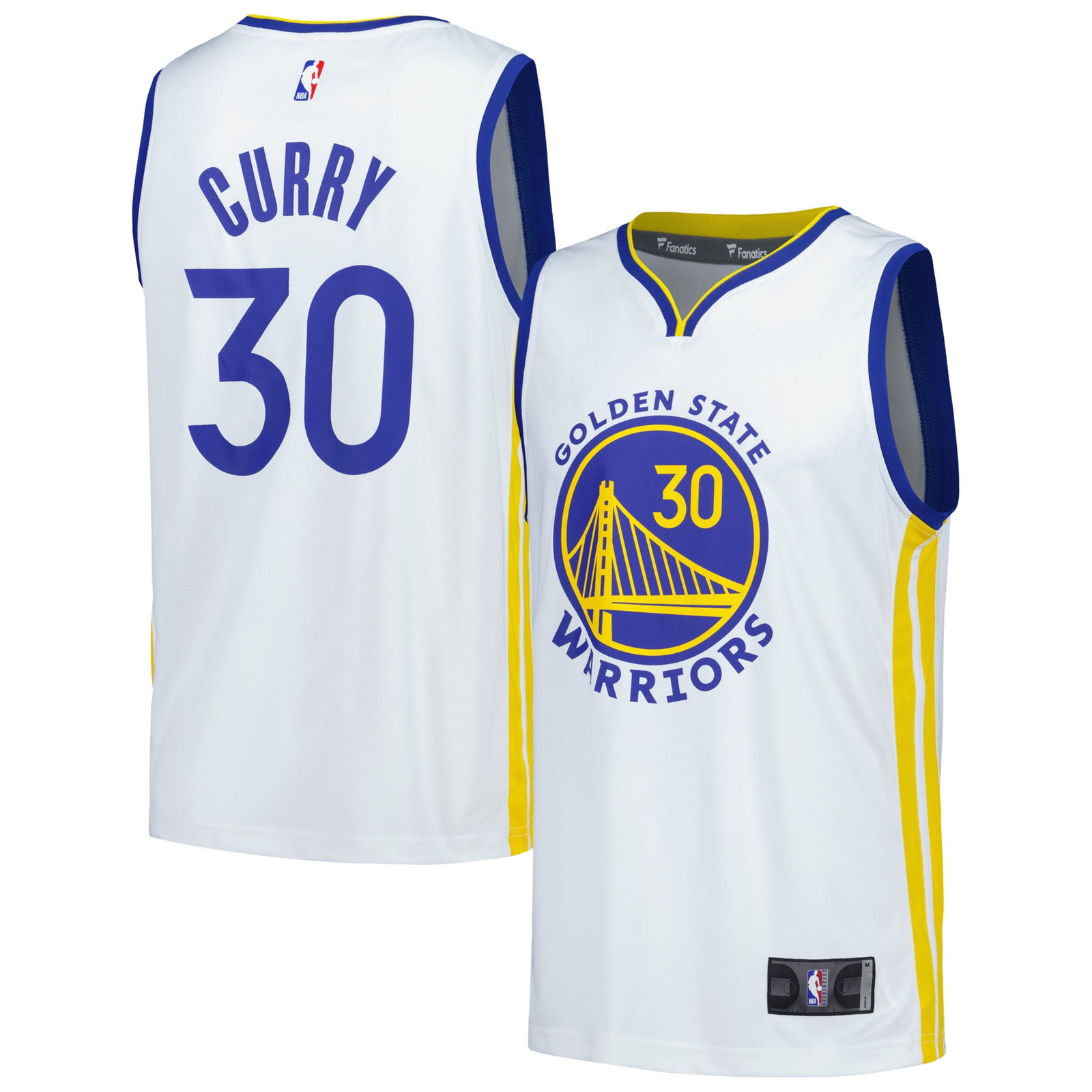 Stephen Curry Golden State Warriors Fast Break Fan Version Player Jersey - front and back view