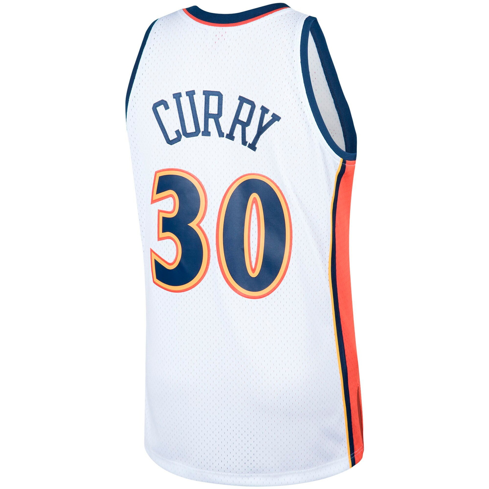 Stephen Curry Golden State Warriors Hardwood Classics Swingman Jersey White - back view