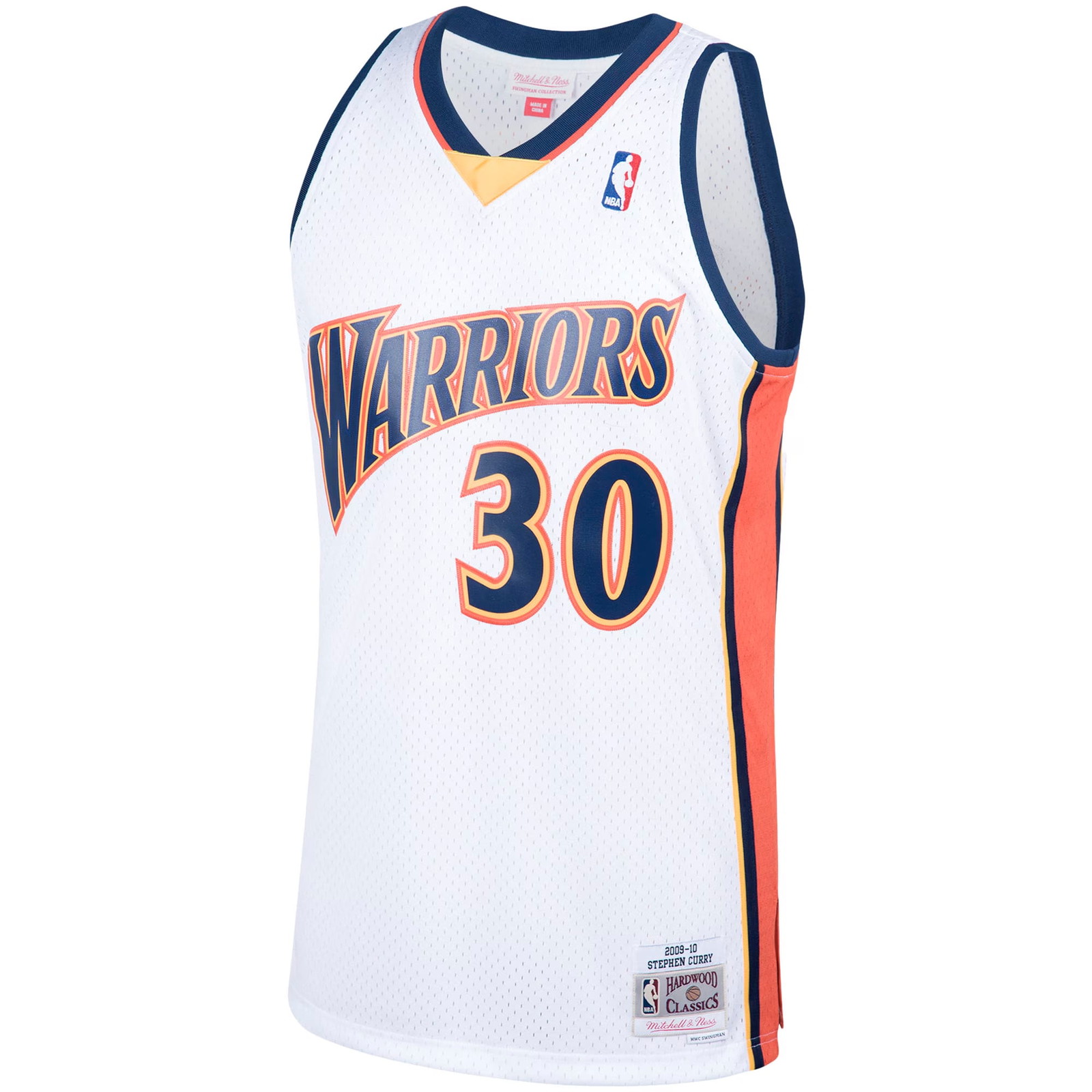 Stephen Curry Golden State Warriors Hardwood Classics Swingman Jersey White - front view