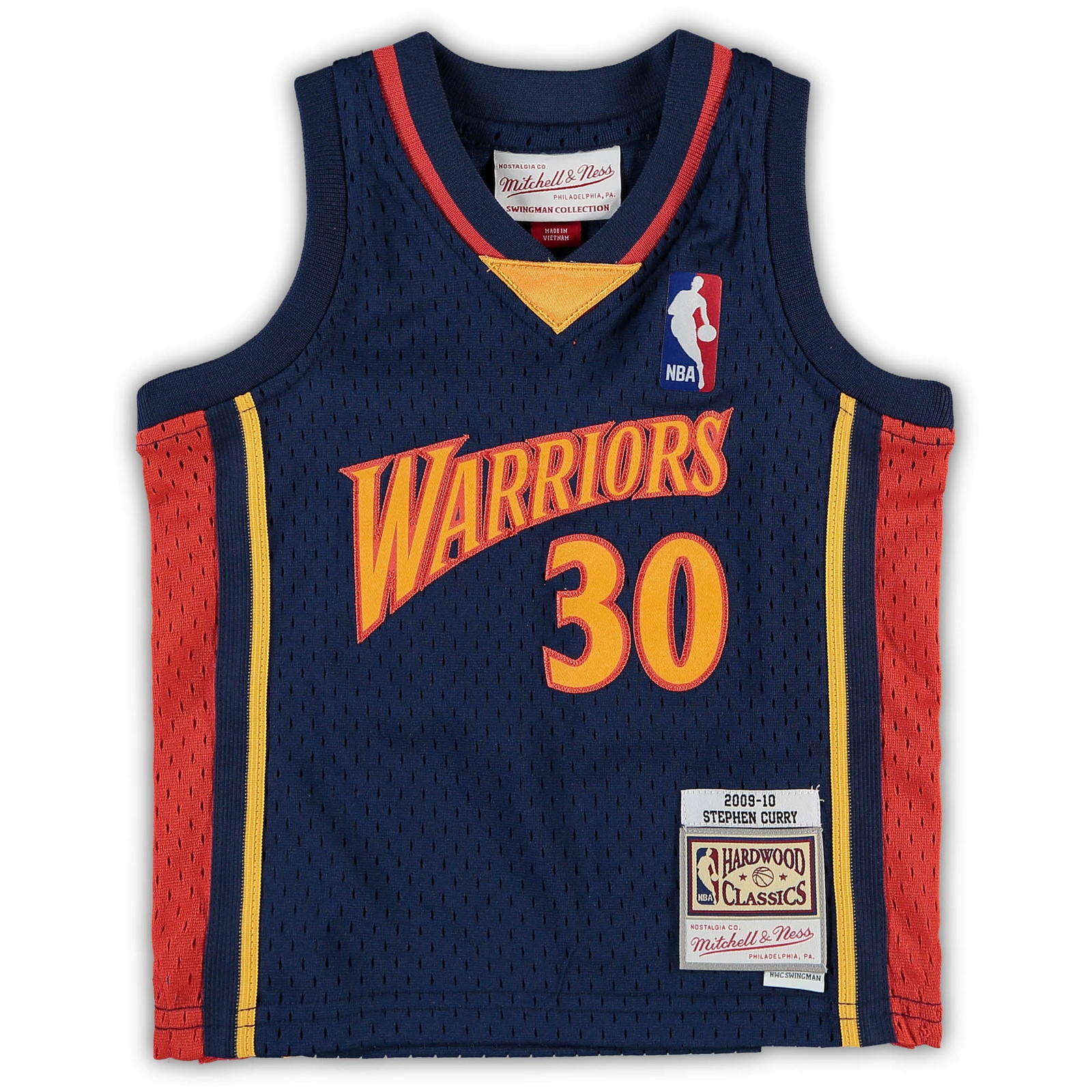 Stephen Curry Golden State Warriors Infant Historic Logo Jersey Navy - front view